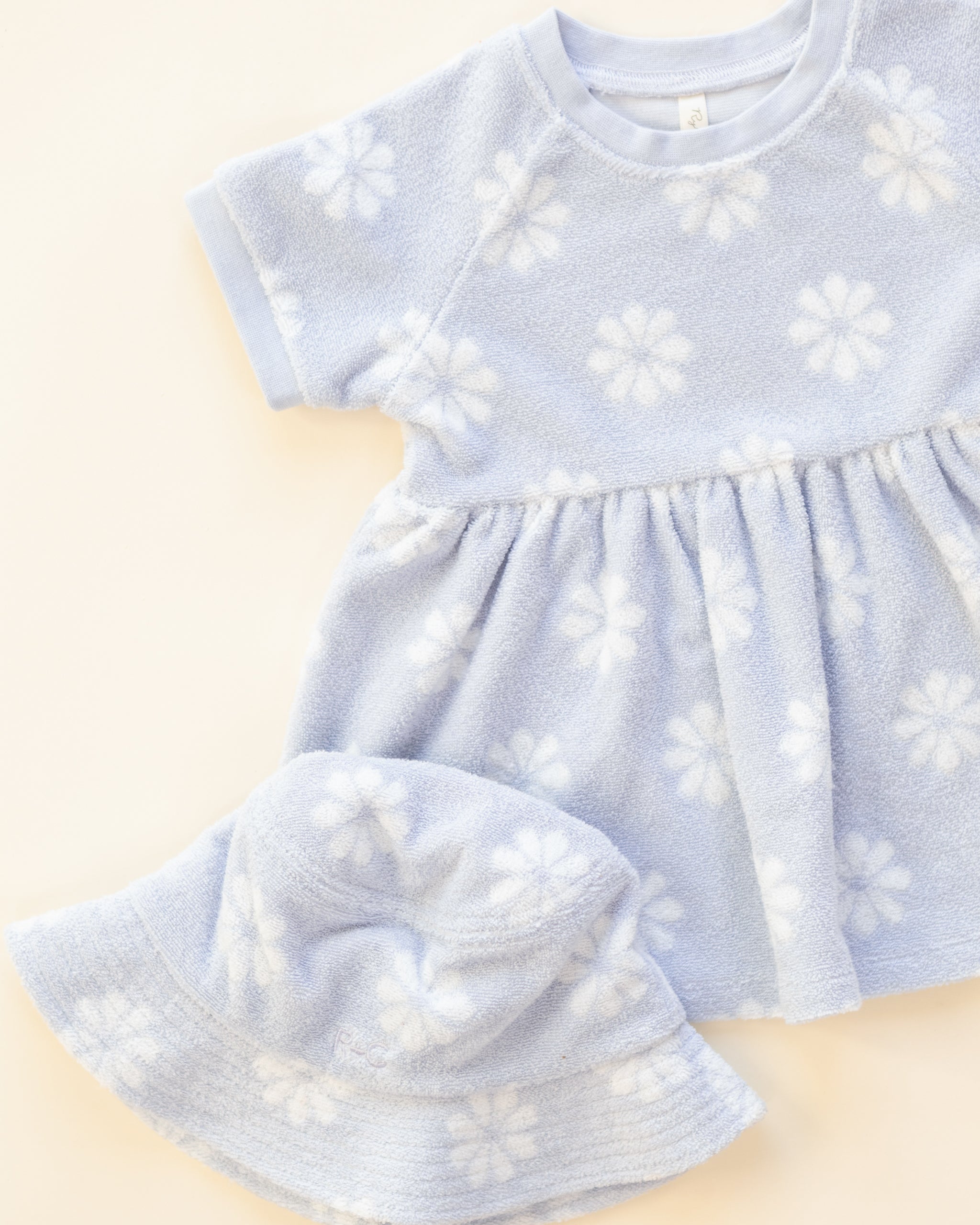 Rylee + Cru Raglan Dress - Periwinkle Daisy