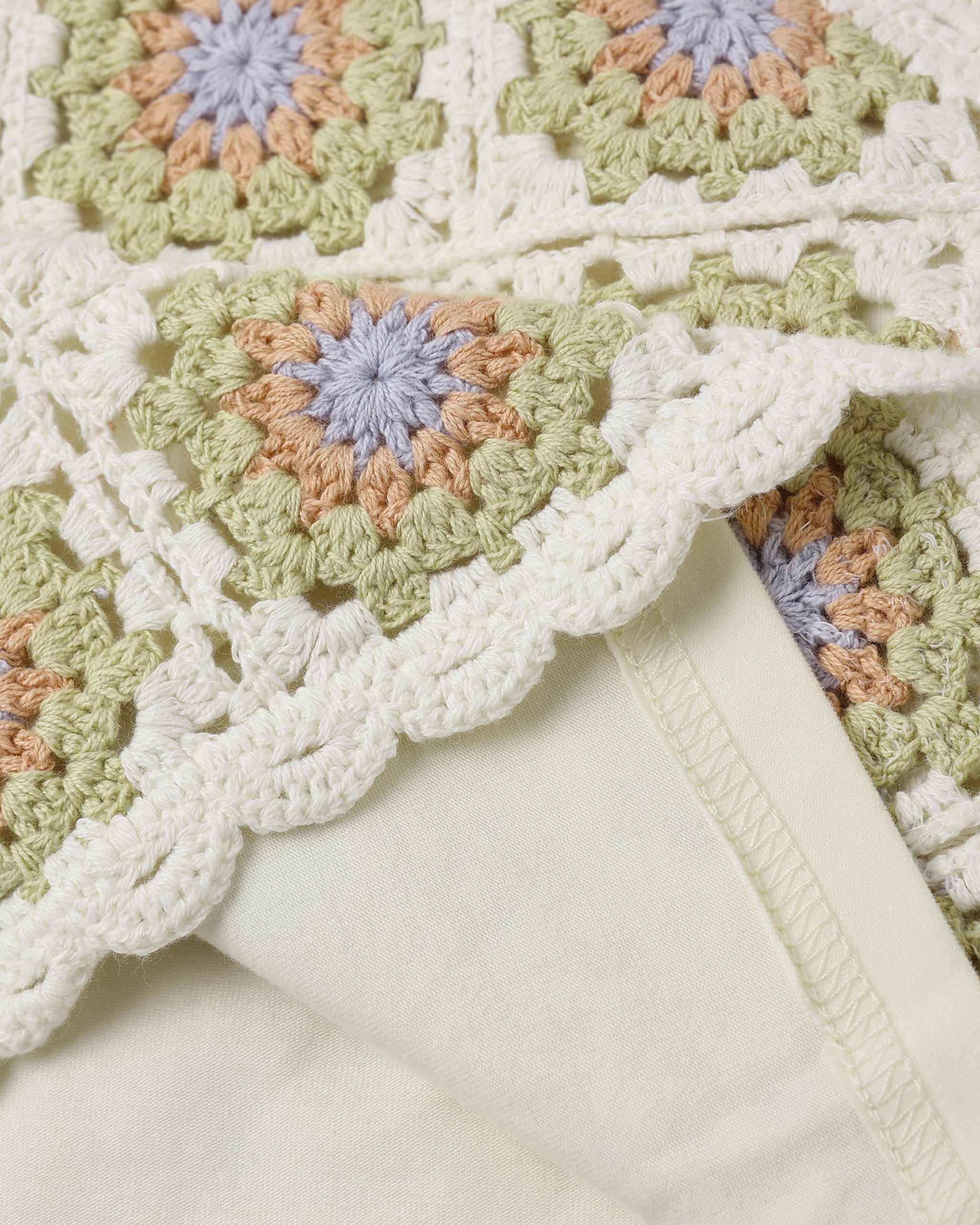 Rylee + Cru Teen Crochet Tank Set - Citron Daisy Check