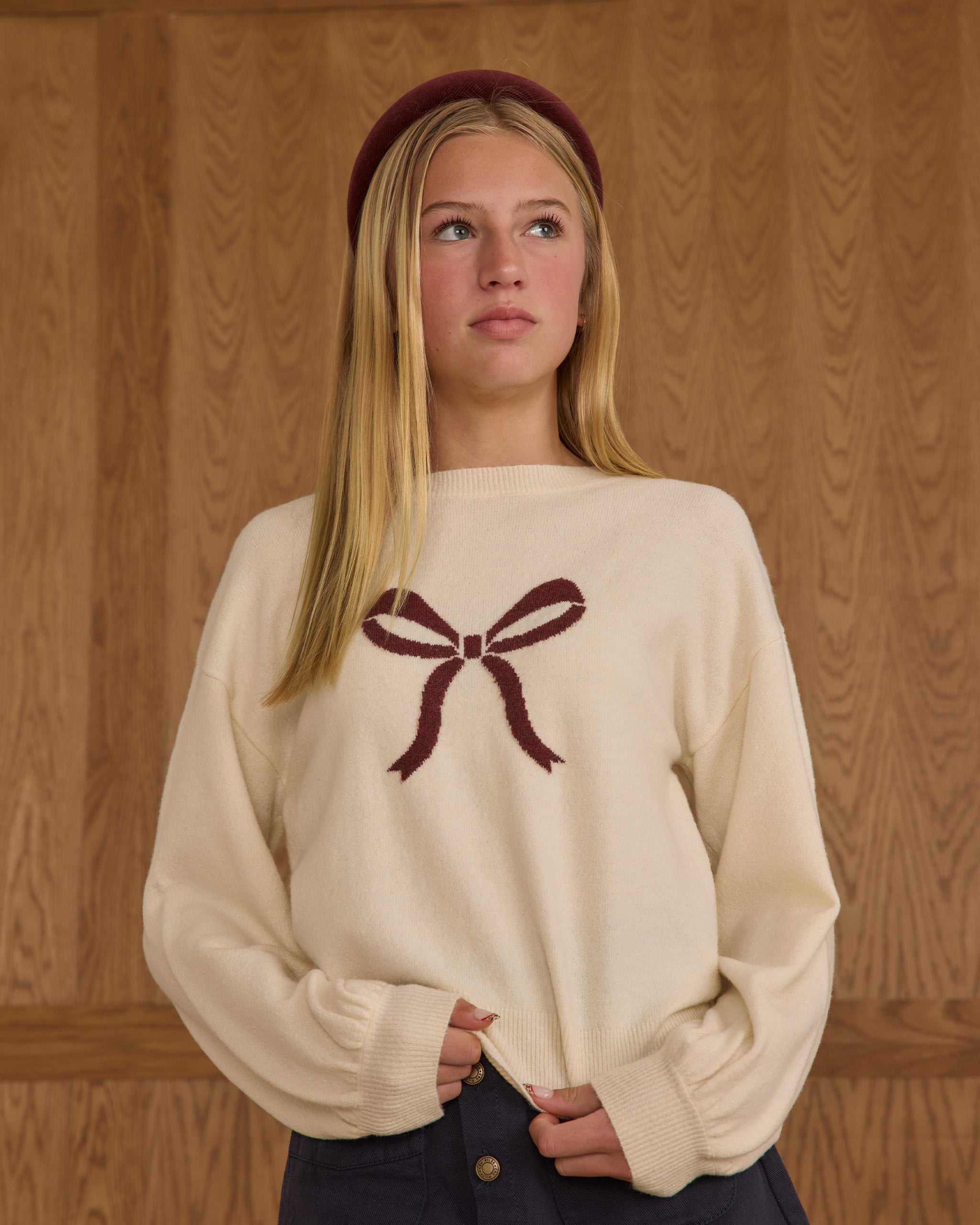 Rylee + Cru Teen Aspen Sweater - Bow