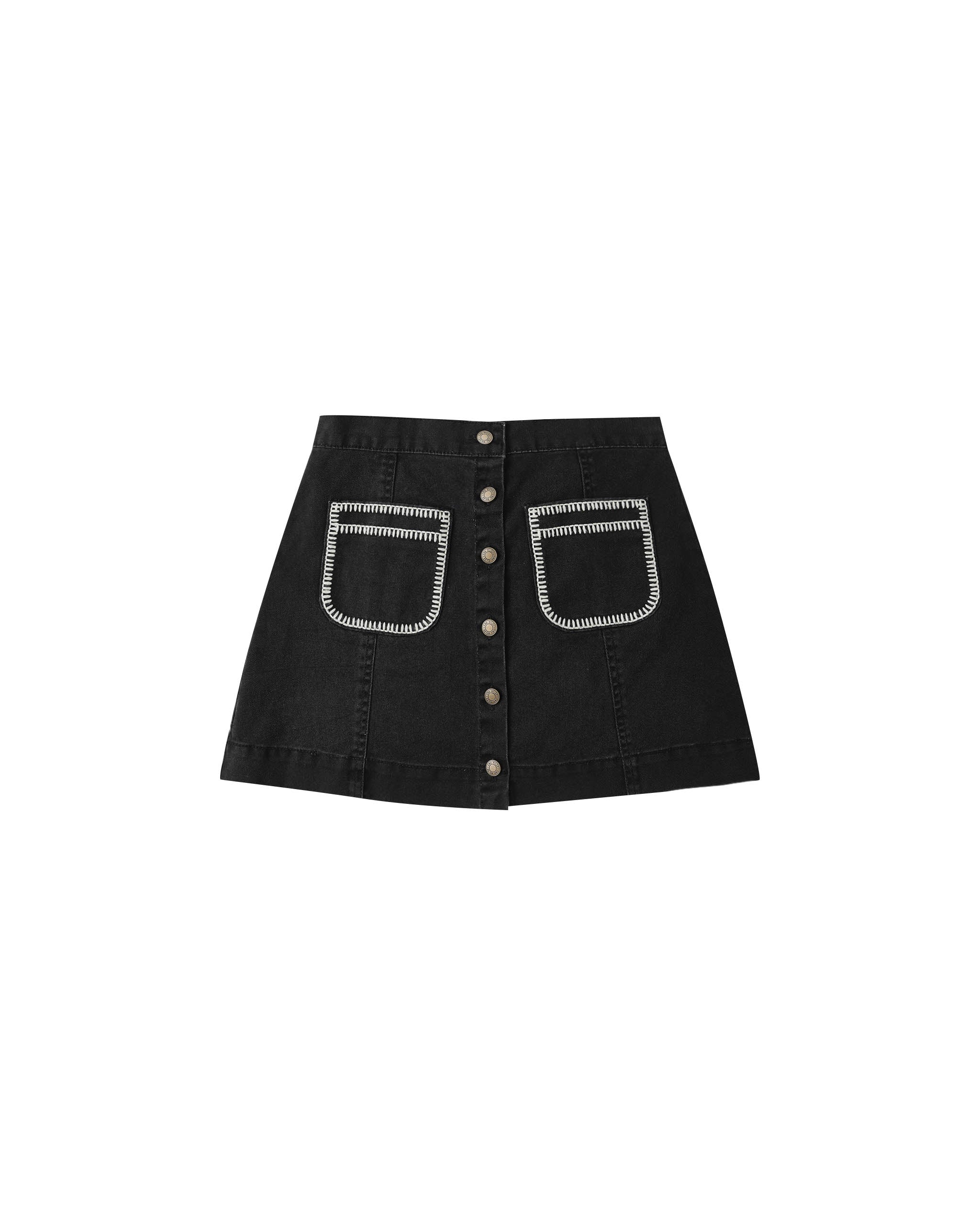 Rylee + Cru Teen Denver Mini Skirt - Washed Black