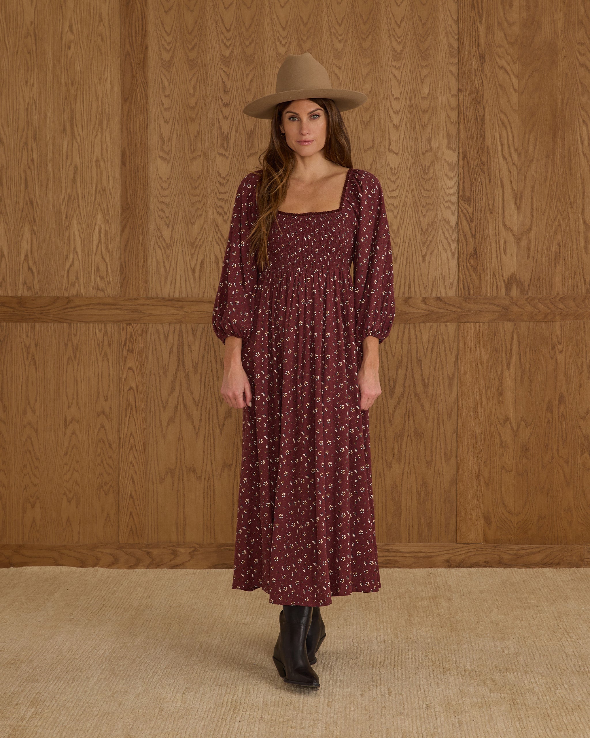 Rylee + Cru Women Della Dress - Harvest Berry
