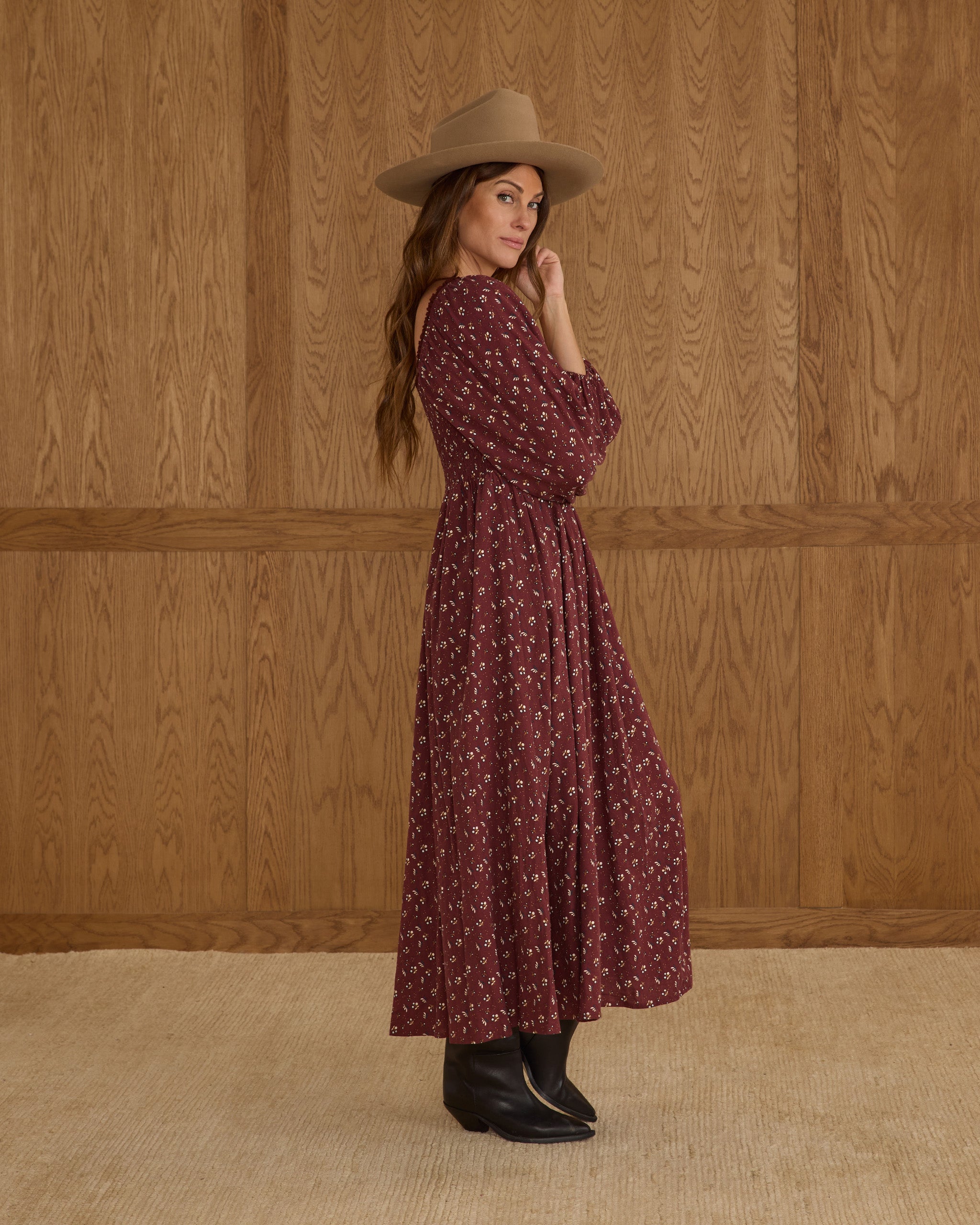 Rylee + Cru Women Della Dress - Harvest Berry