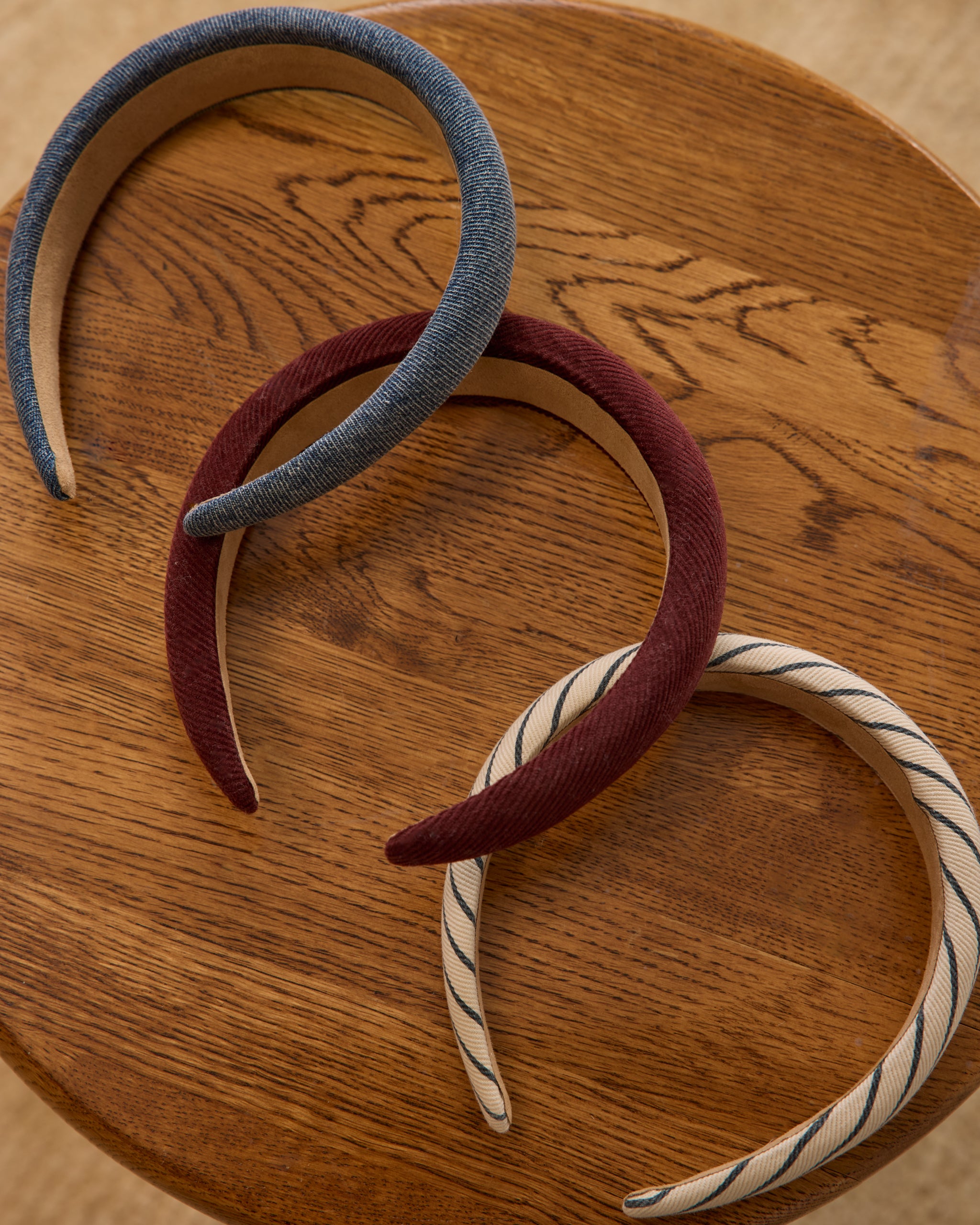 Rylee + Cru Padded Headband - Burgundy