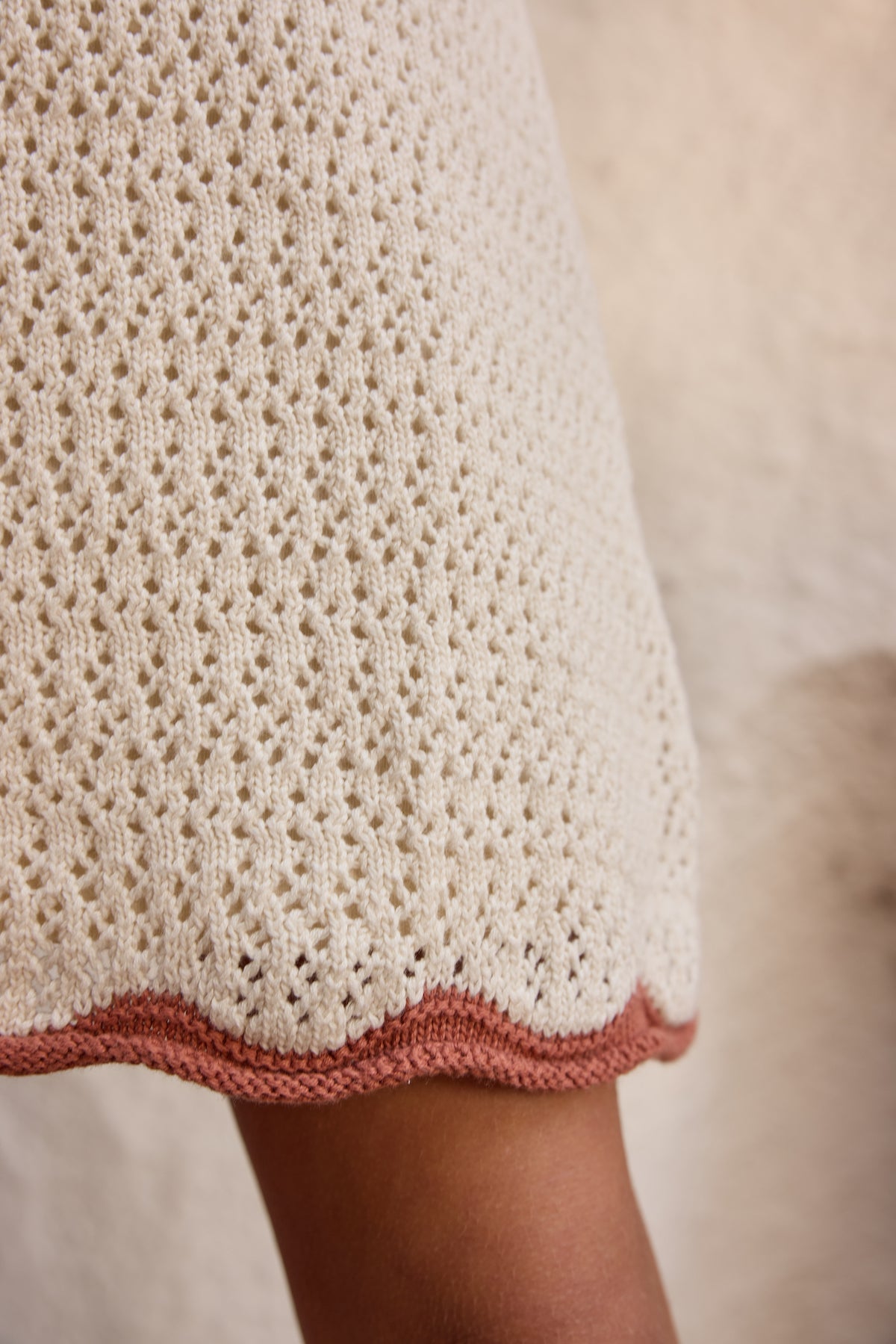 Rylee + Cru Crochet Tank Mini Dress - Natural