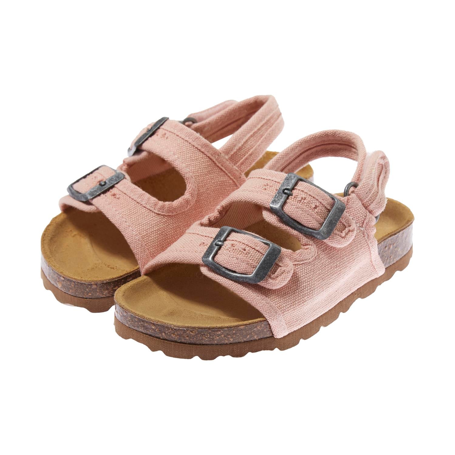 Tocoto Vintage Organic Bio Canvas Sandals - Pink