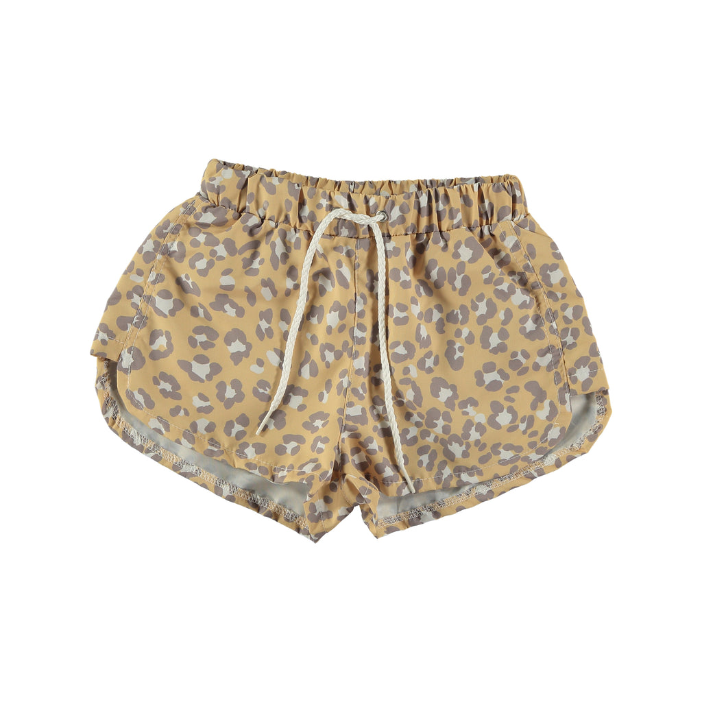 Tocoto Vintage Animal Print Swim Shorts - Yellow