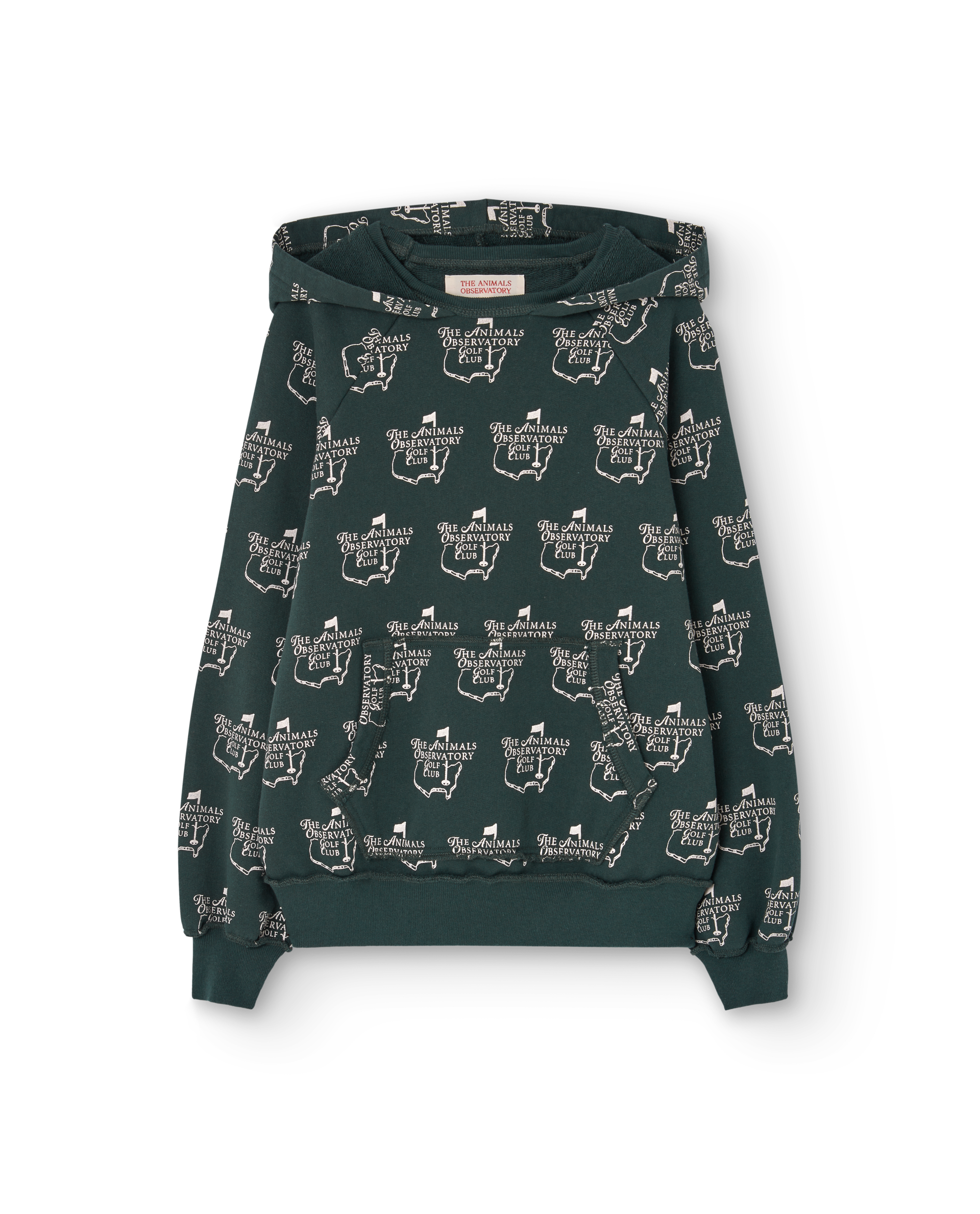 The Animals Observatory Beaver Kid Hoodie - Deep Green