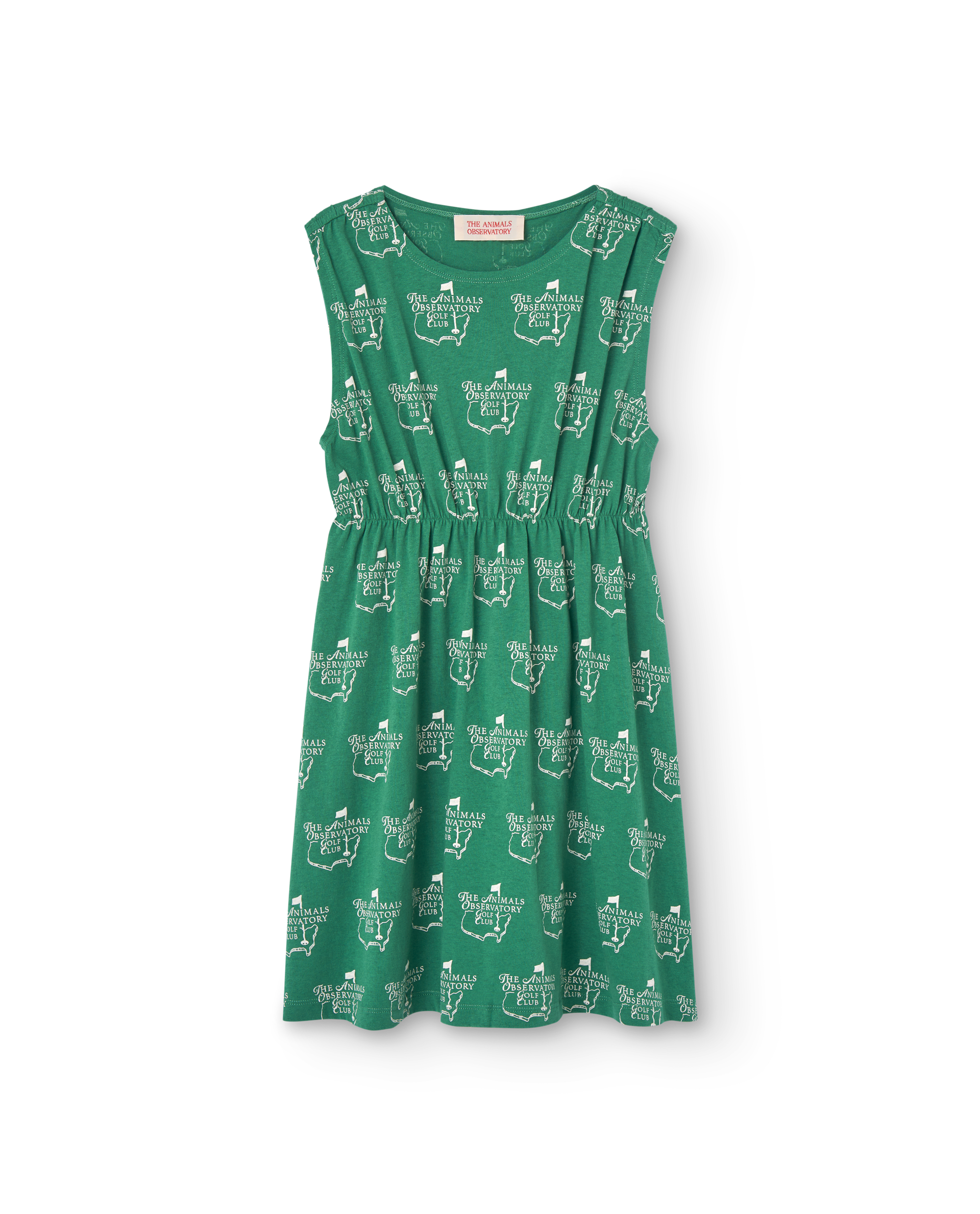 The Animals Observatory Jersey Marten Kid Dress - Green
