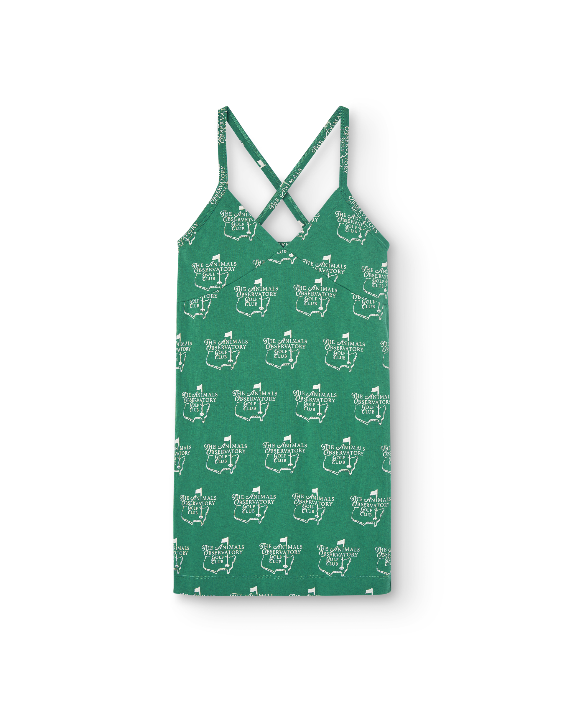 The Animals Observatory Otter Kid Mini Dress - Green