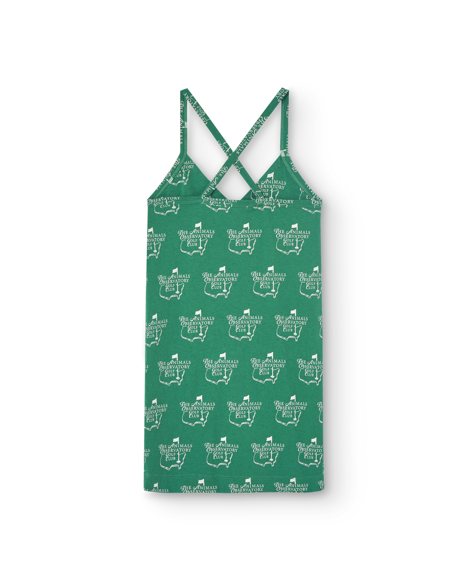 The Animals Observatory Otter Kid Mini Dress - Green