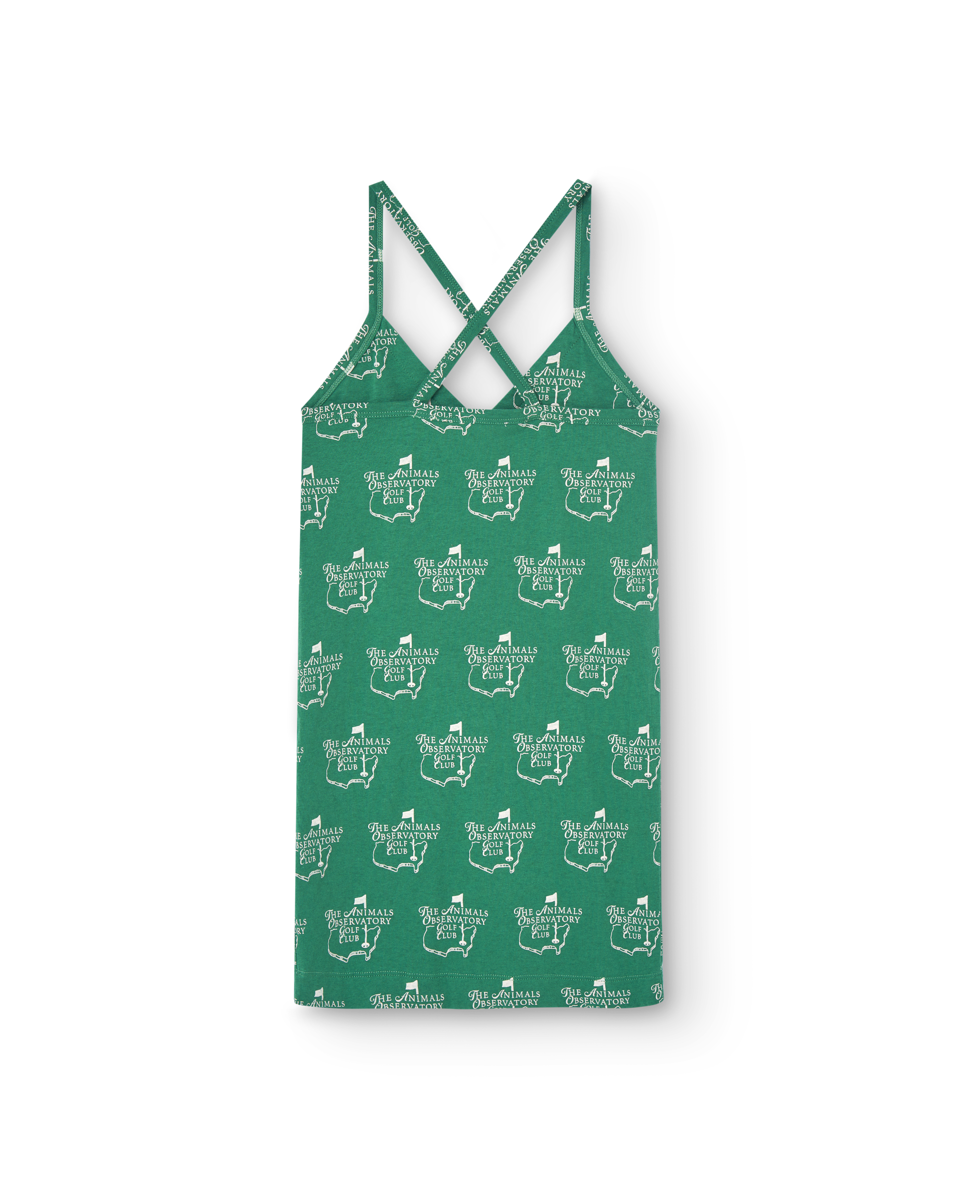 The Animals Observatory Otter Kid Mini Dress - Green