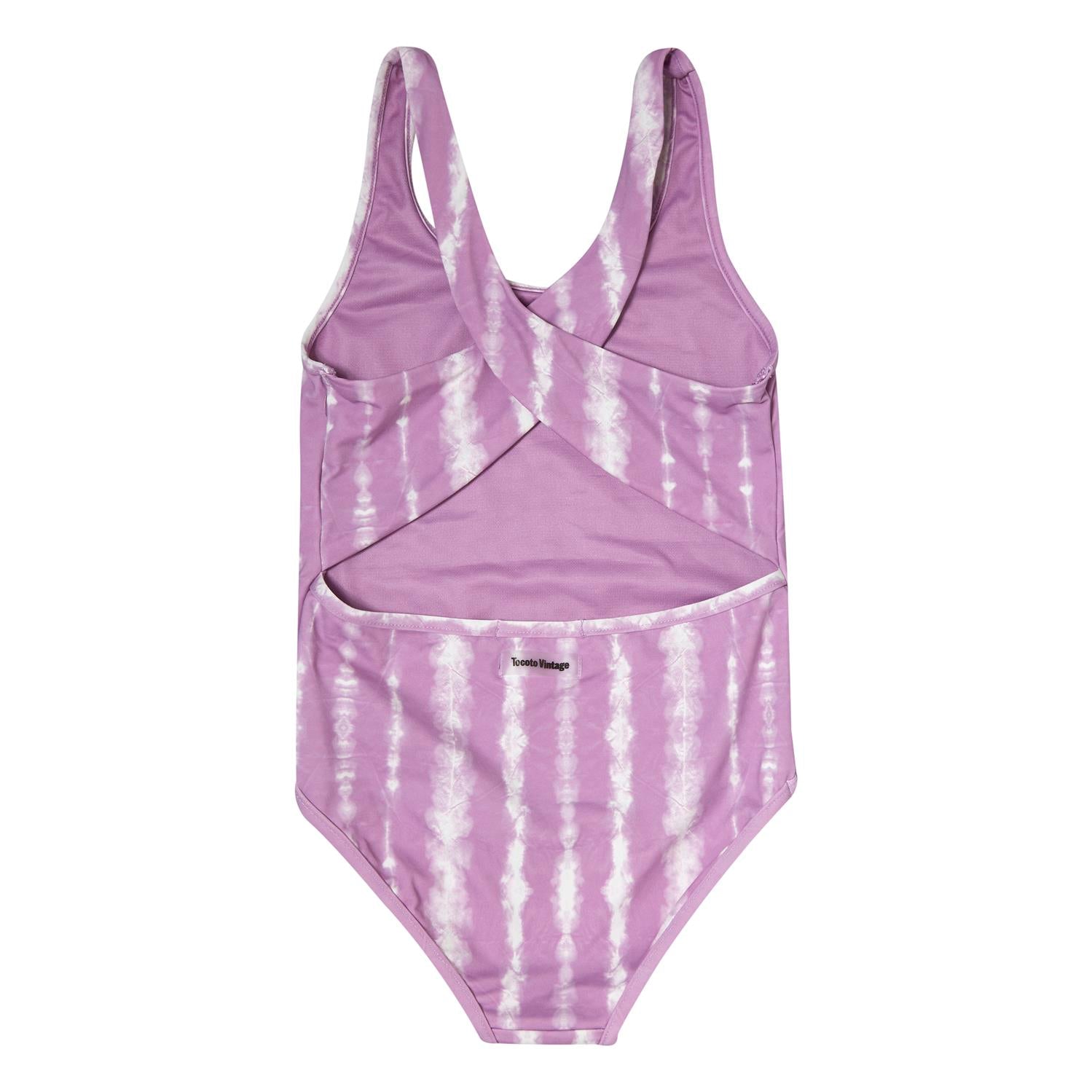 Tocoto Vintage Tye Dye Swimsuit - Lilac