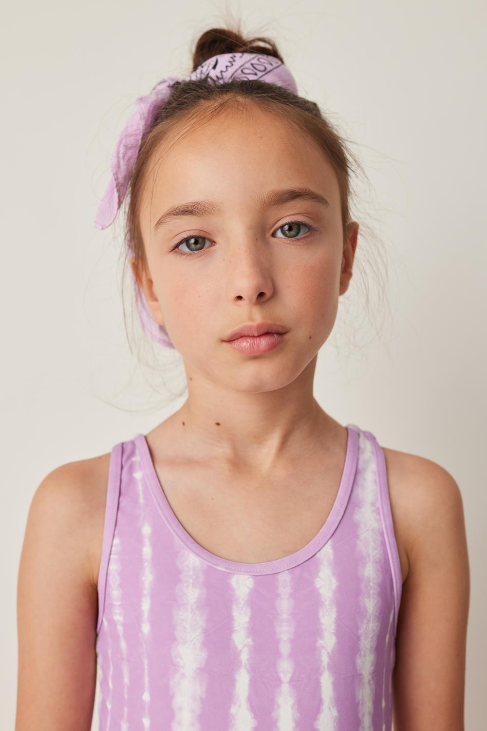 Tocoto Vintage Tye Dye Swimsuit - Lilac