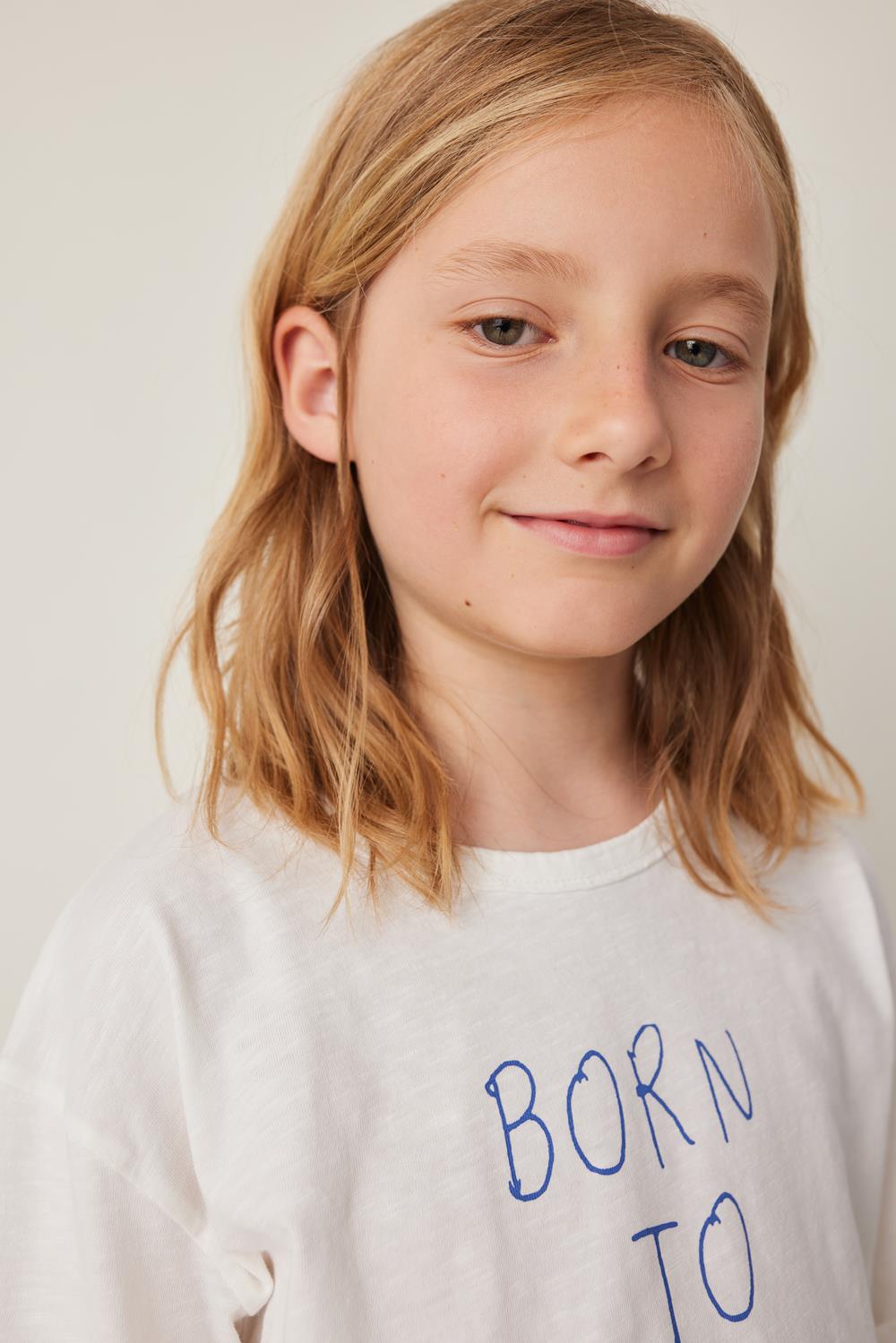 Tocoto Vintage Born To Love And Rock Short Sleeve T-Shirt - Off White