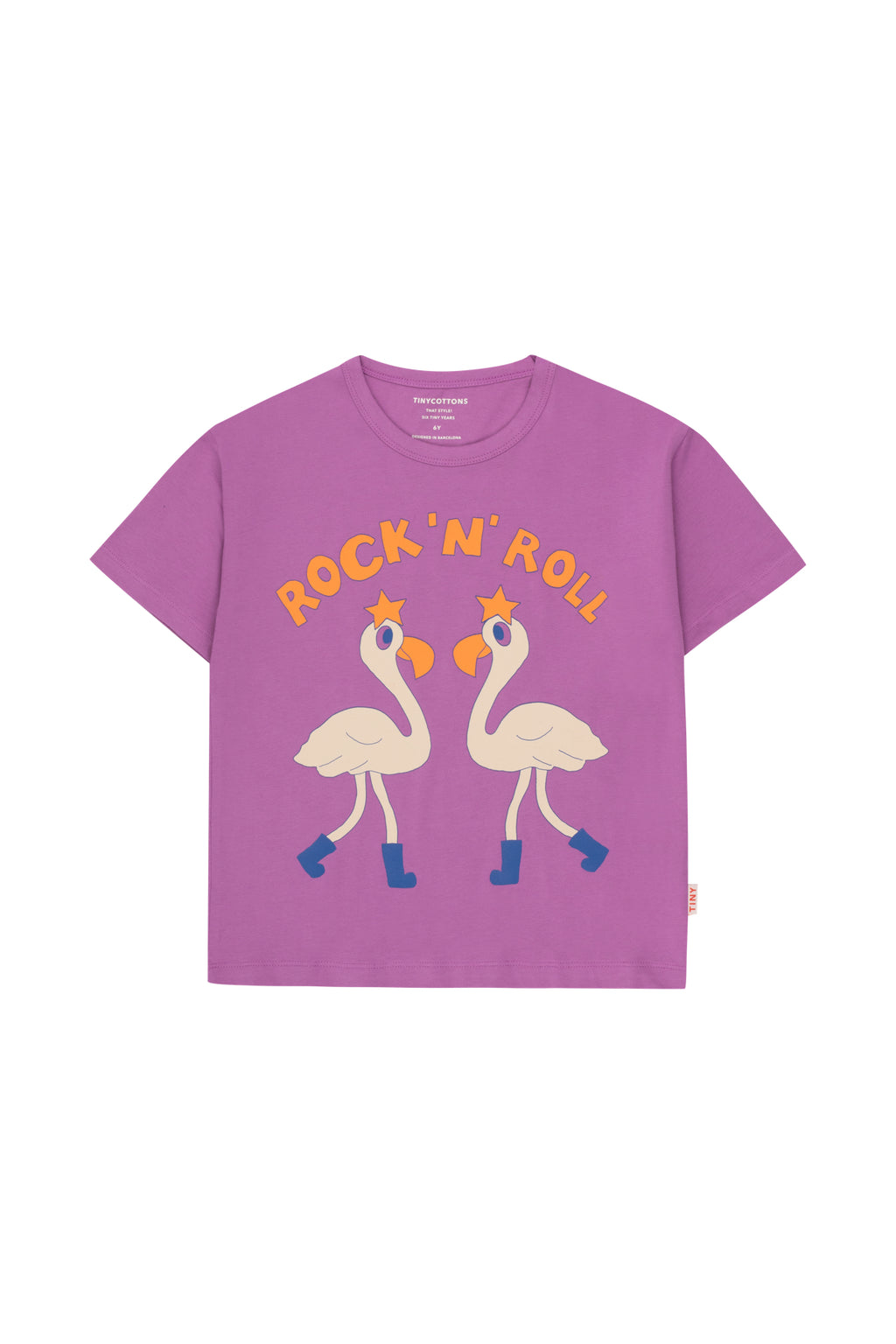 Tiny Cottons Flamingos Tee - Orchid