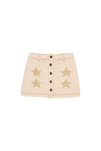 Tiny Cottons Stars Skirt - Light Cream