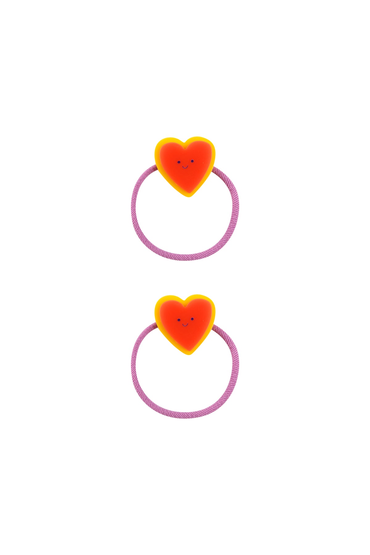 Tiny Cottons Tiny Heart Hair Rubber Set - Summer Red