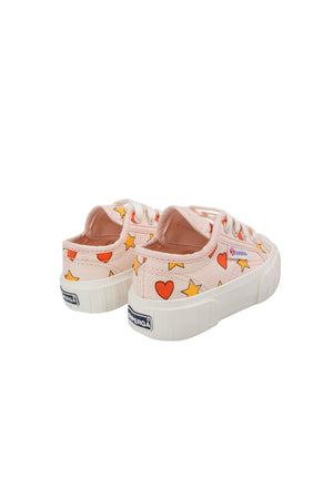 Tiny Cottons Tiny X Superga Hearts & Stars Sneakers - Pastel Pink