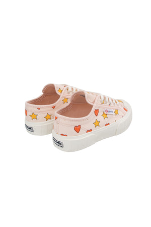 Tiny Cottons Tiny X Superga Hearts & Stars Sneakers - Pastel Pink