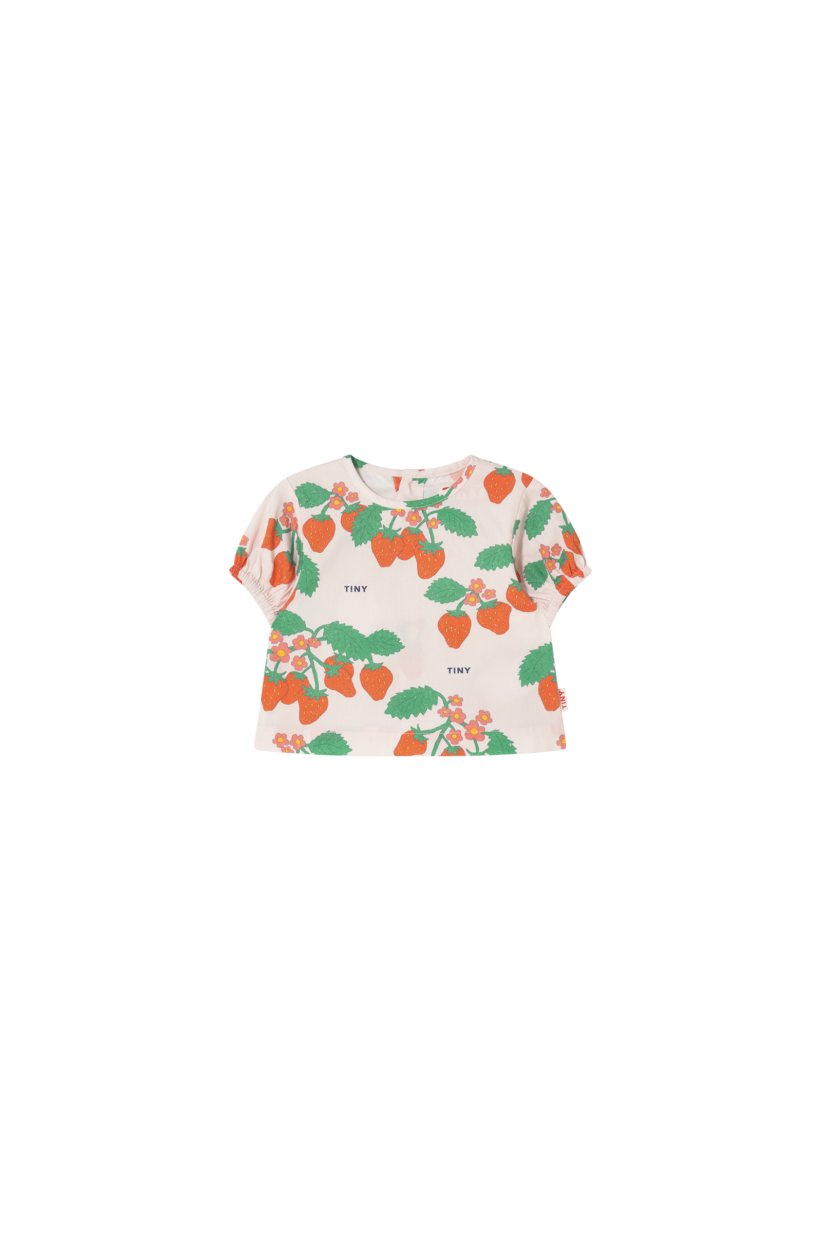 Tiny Cottons Strawberries Baby Shirt - Pastel Pink