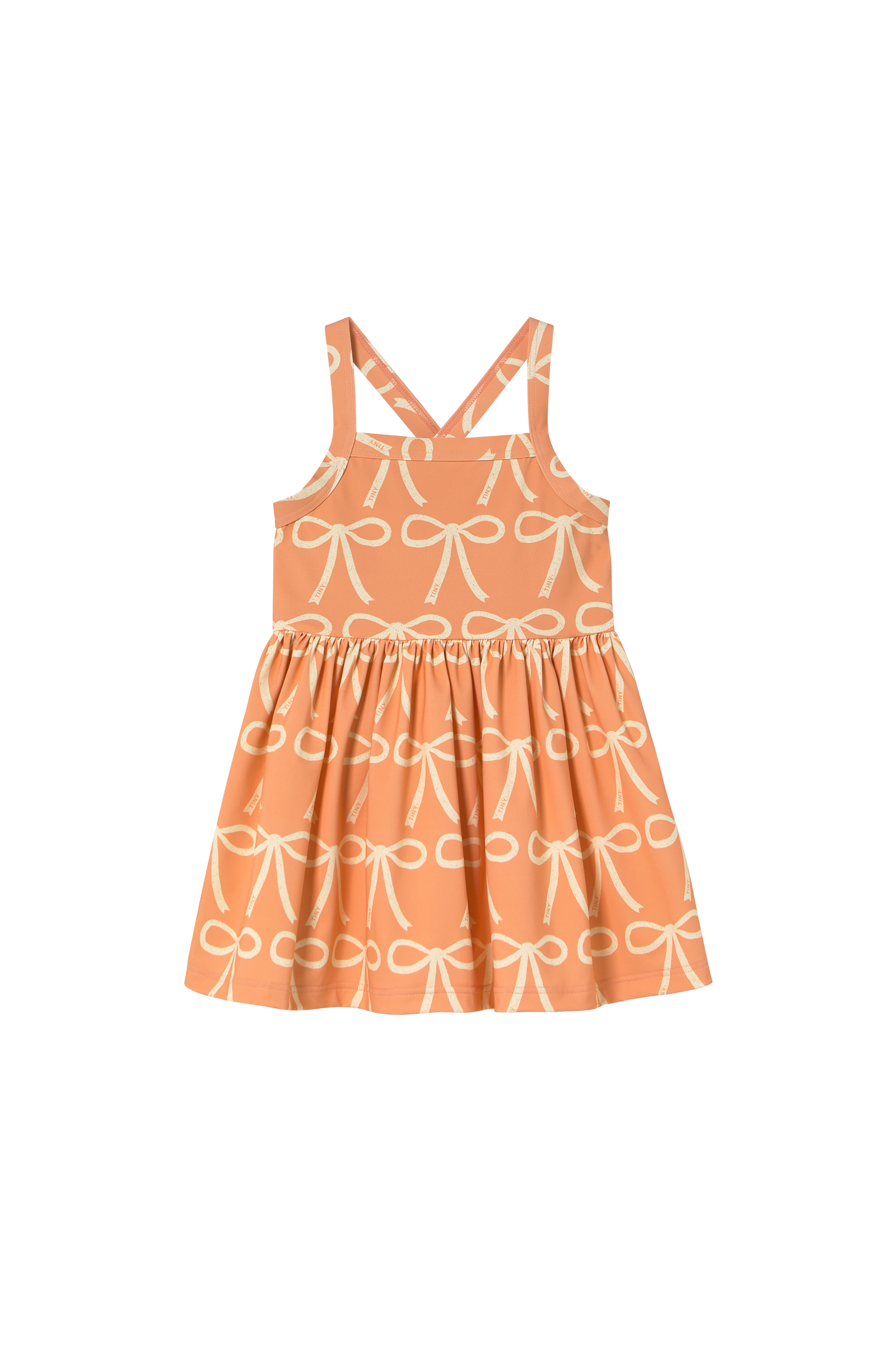 Tiny Cottons Swim Bows Dress - Papaya
