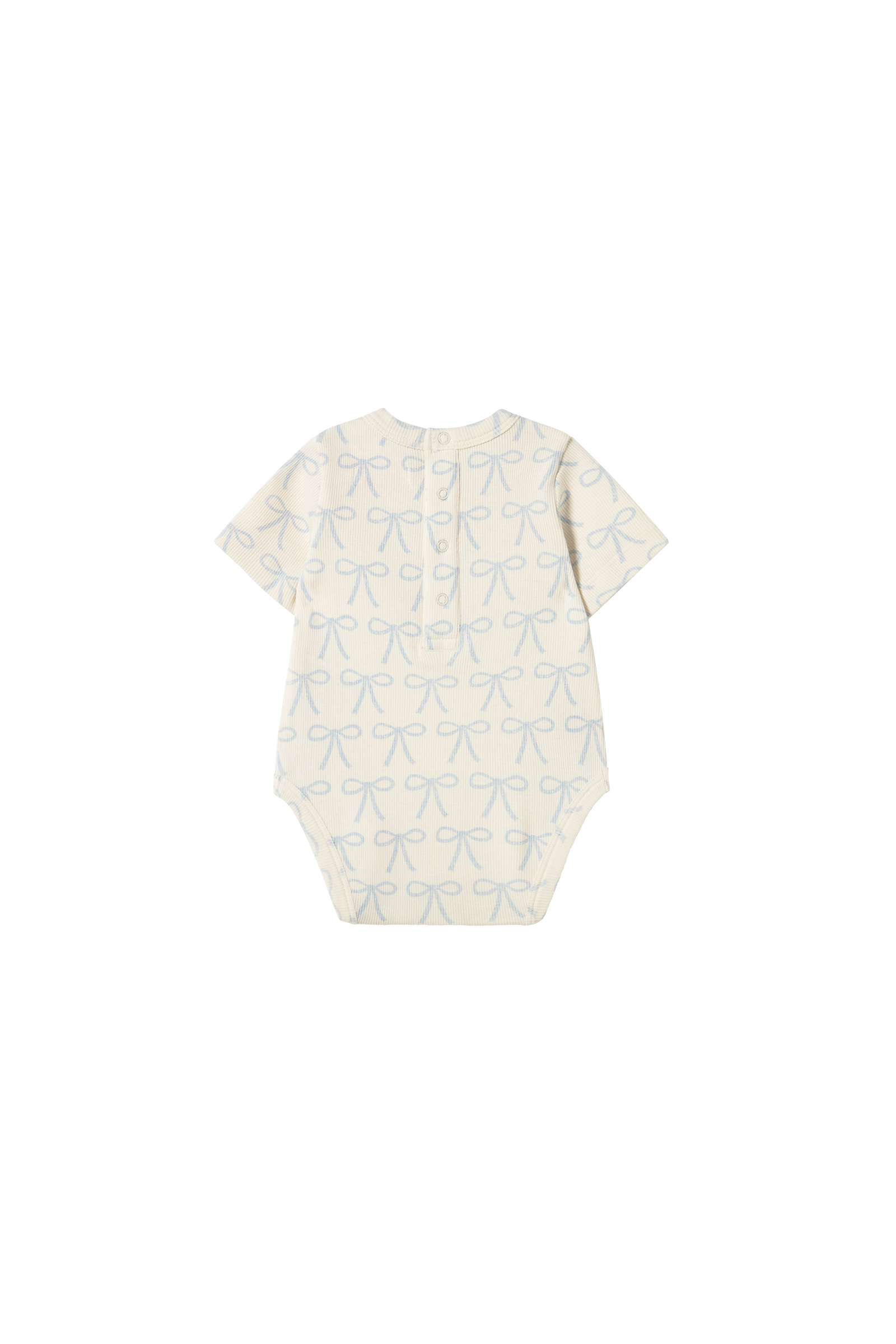 Tiny Cottons Bows Rib Body- Off White