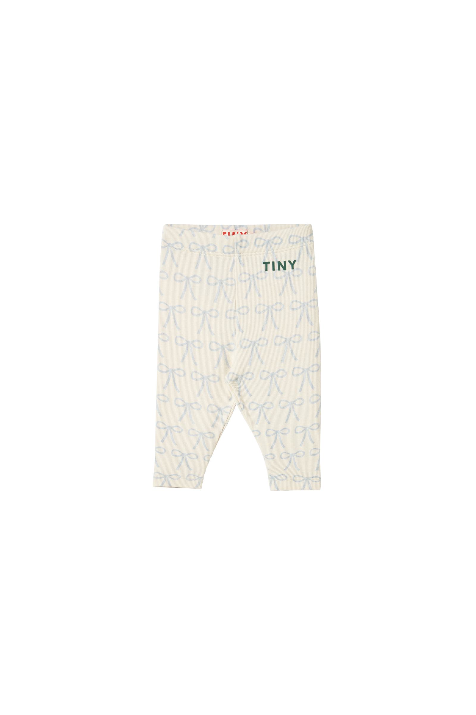 Tiny Cottons Bows Baby Rib Pant - Off White