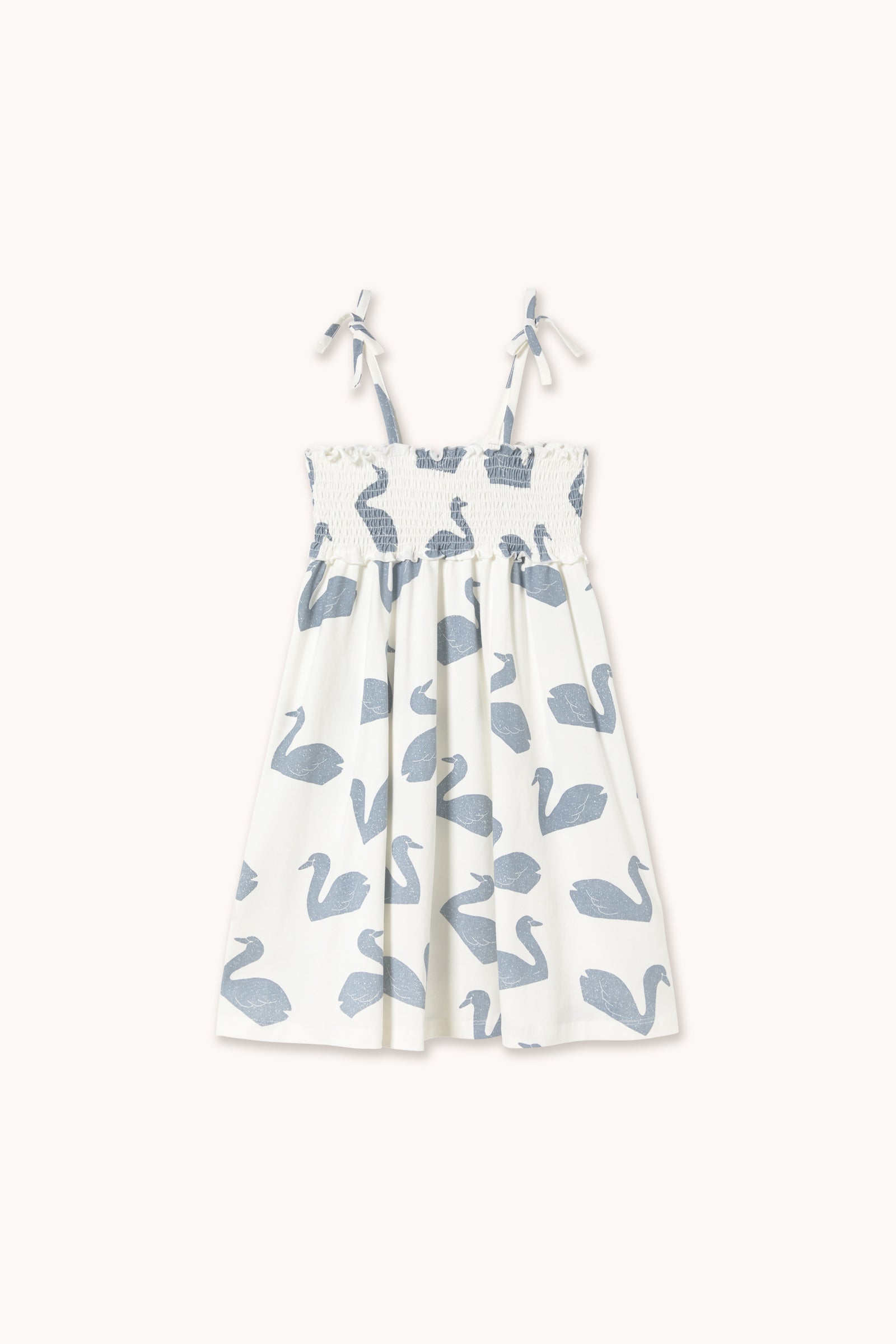 Tiny Cottons Big Swans Knitted Dress - Off-White