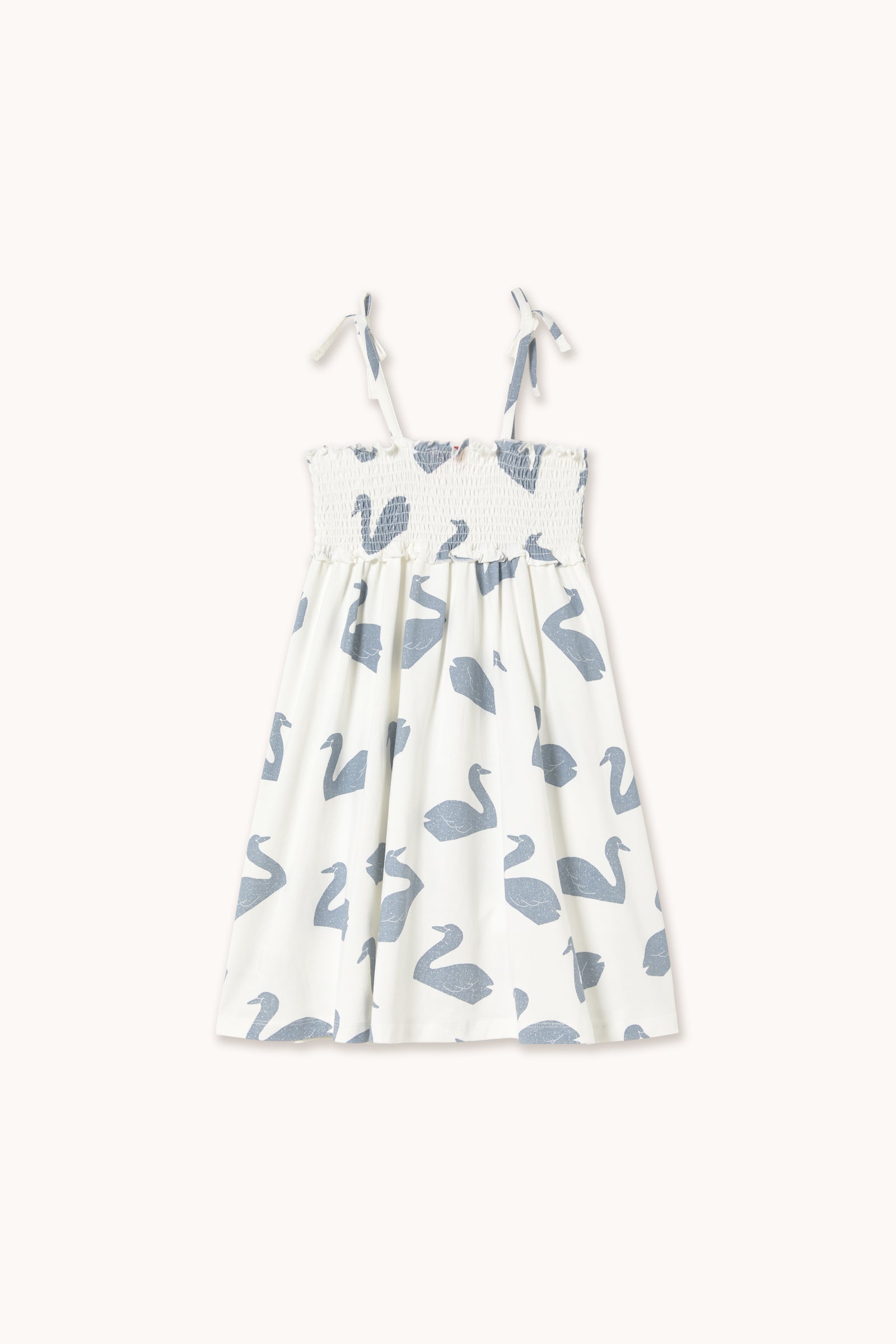 Tiny Cottons Big Swans Knitted Dress - Off-White