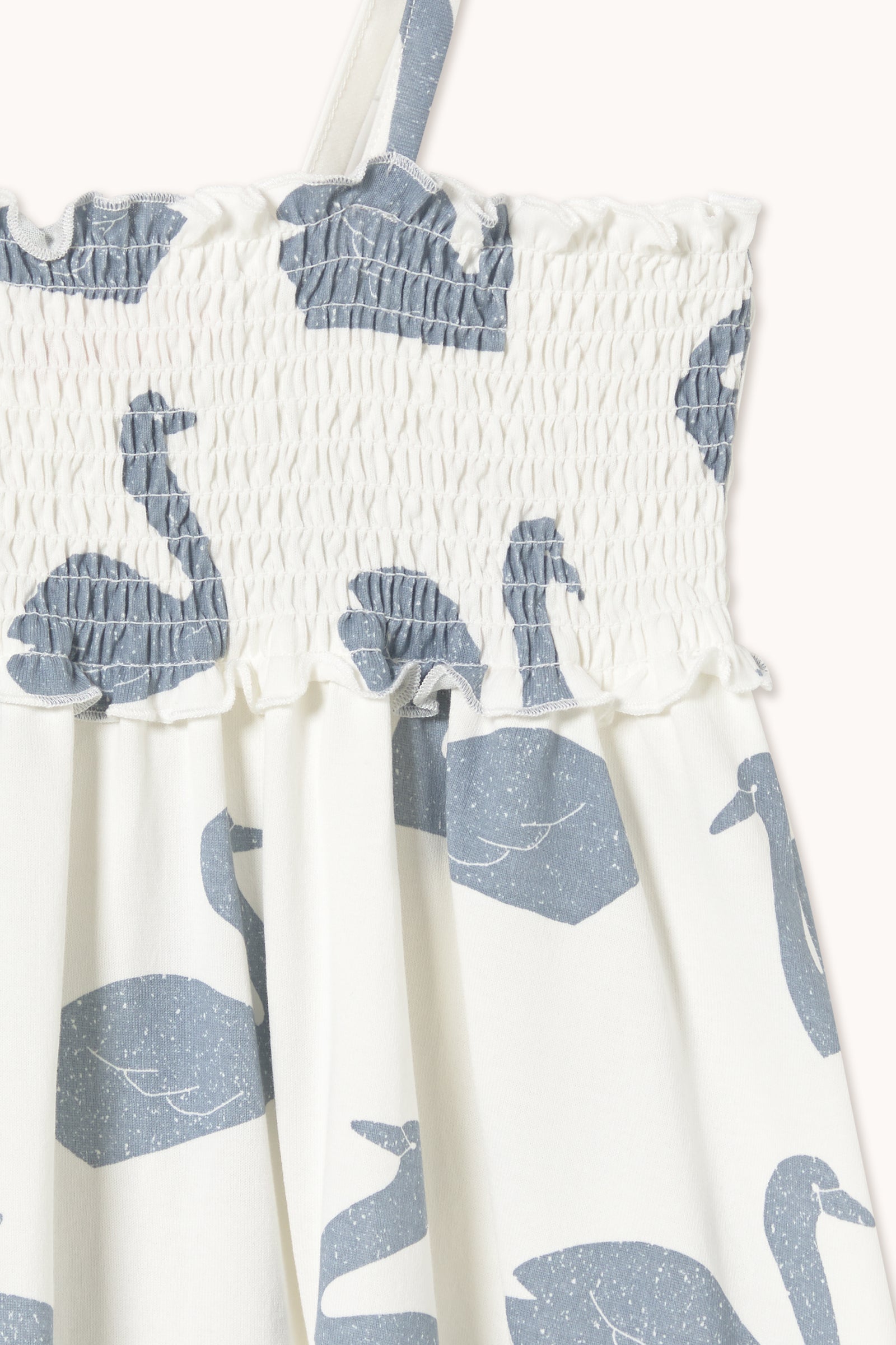 Tiny Cottons Big Swans Knitted Dress - Off-White