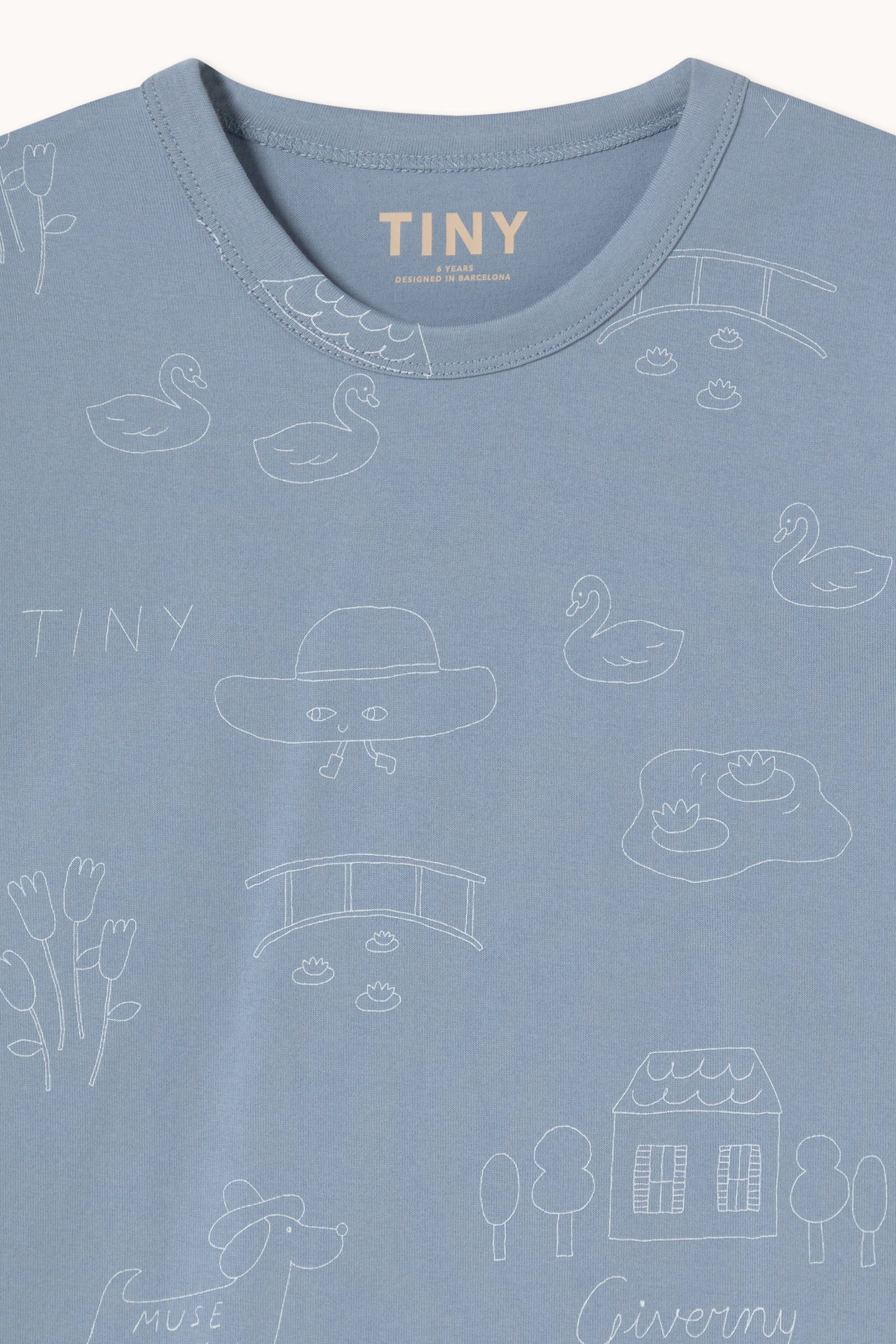 Tiny Cottons Tiny Giverny Knitted Tee - Grey