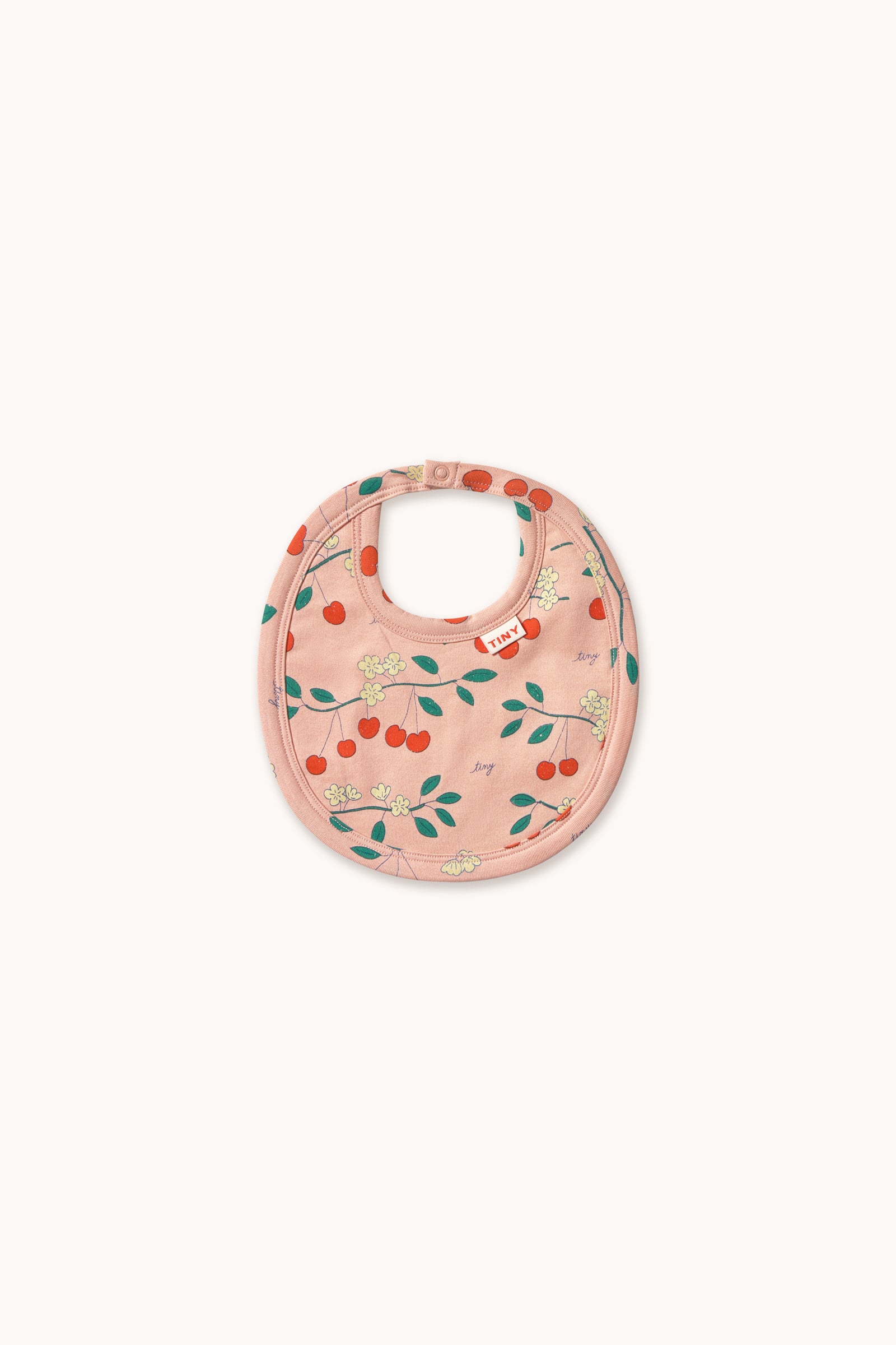 Tiny Cottons Cherry Trees Bib - Wild Rose