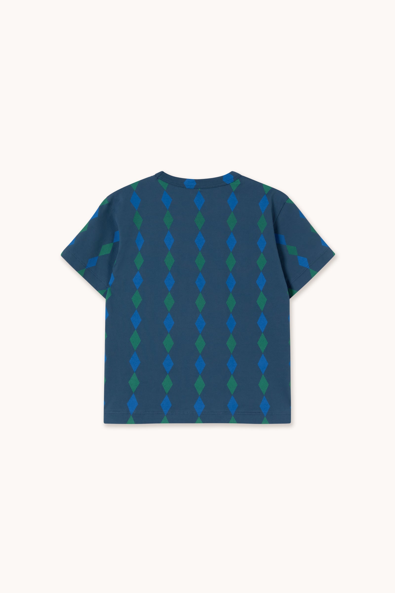 Tiny Cottons Diamonds Knitted Tee - Light Navy