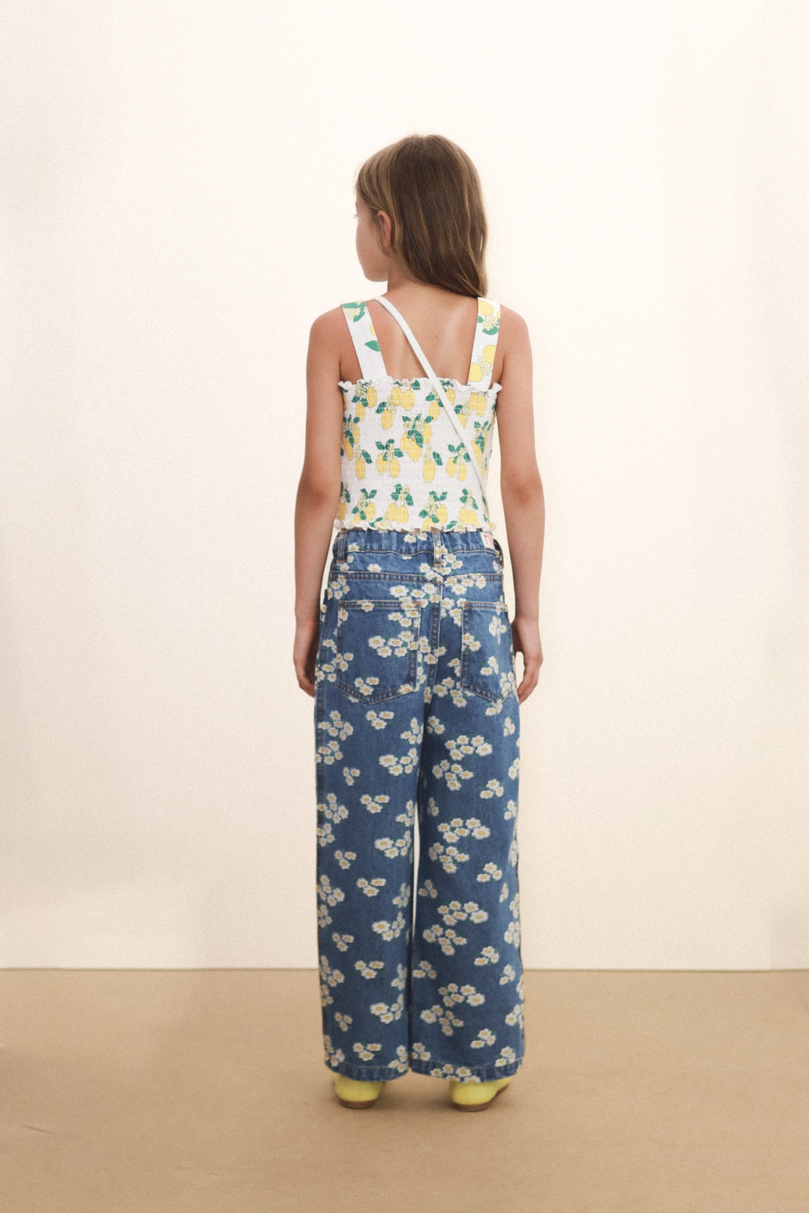 Tiny Cottons Blossoms Denim Jeans - Medium Wash Denim