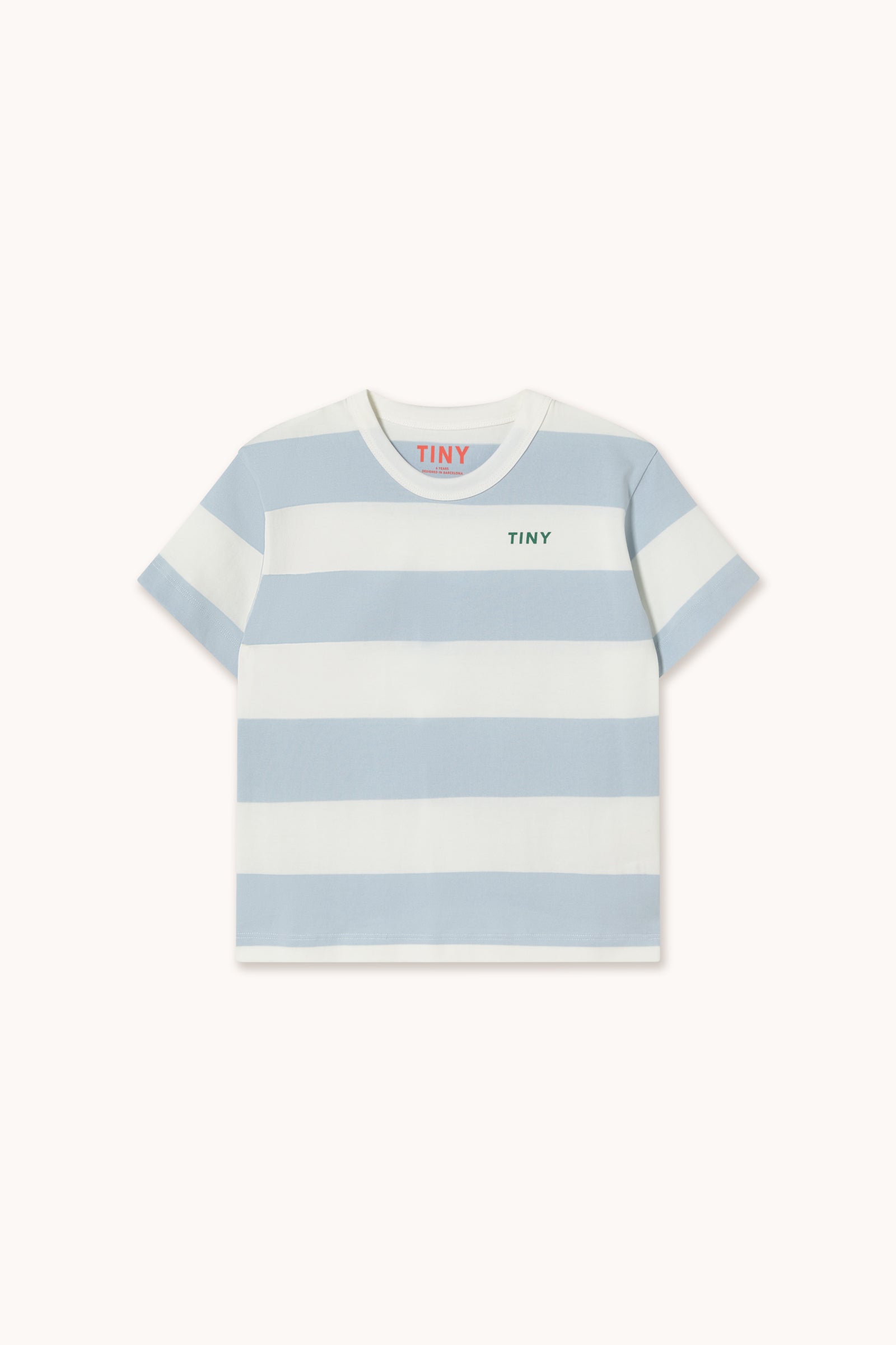 Tiny Cottons Stripes Knit Tee - Washed Blue