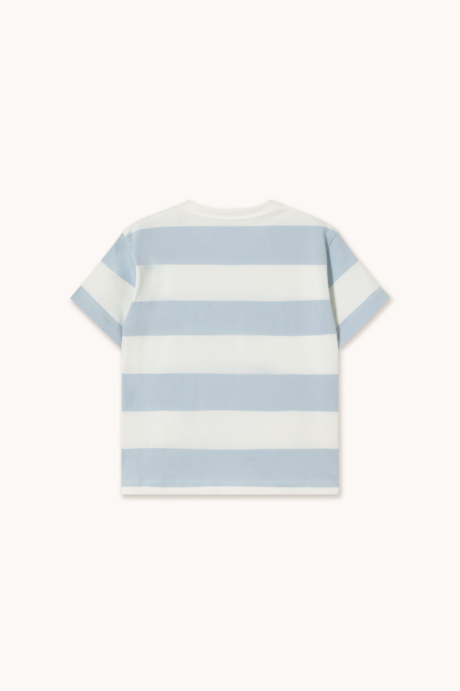 Tiny Cottons Stripes Knit Tee - Washed Blue