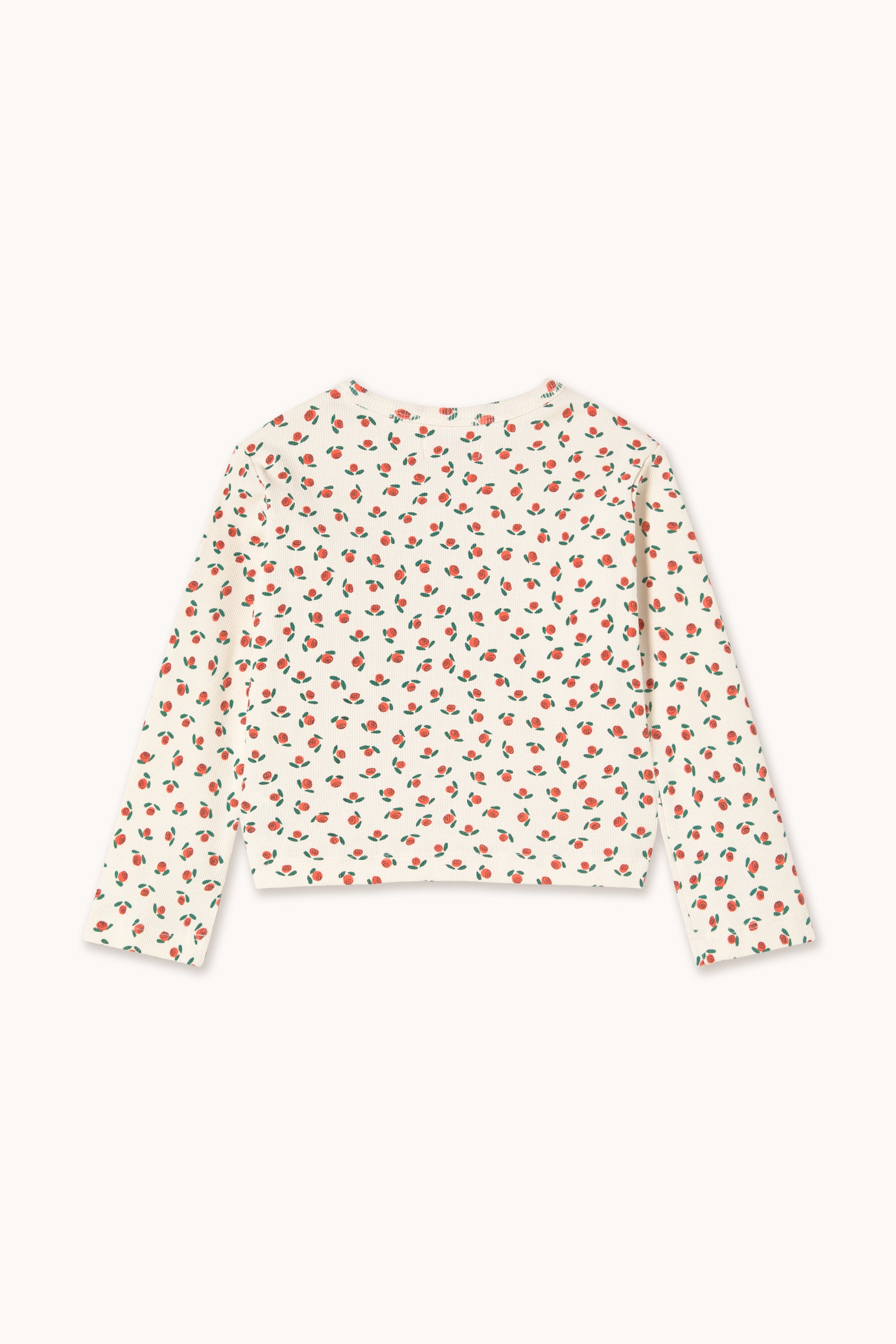 Tiny Cottons Tiny Roses Rib Kids Jacket - Off-White