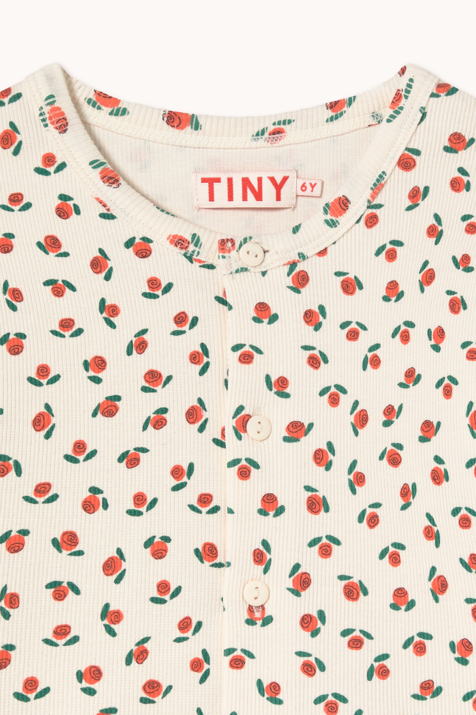 Tiny Cottons Tiny Roses Rib Kids Jacket - Off-White