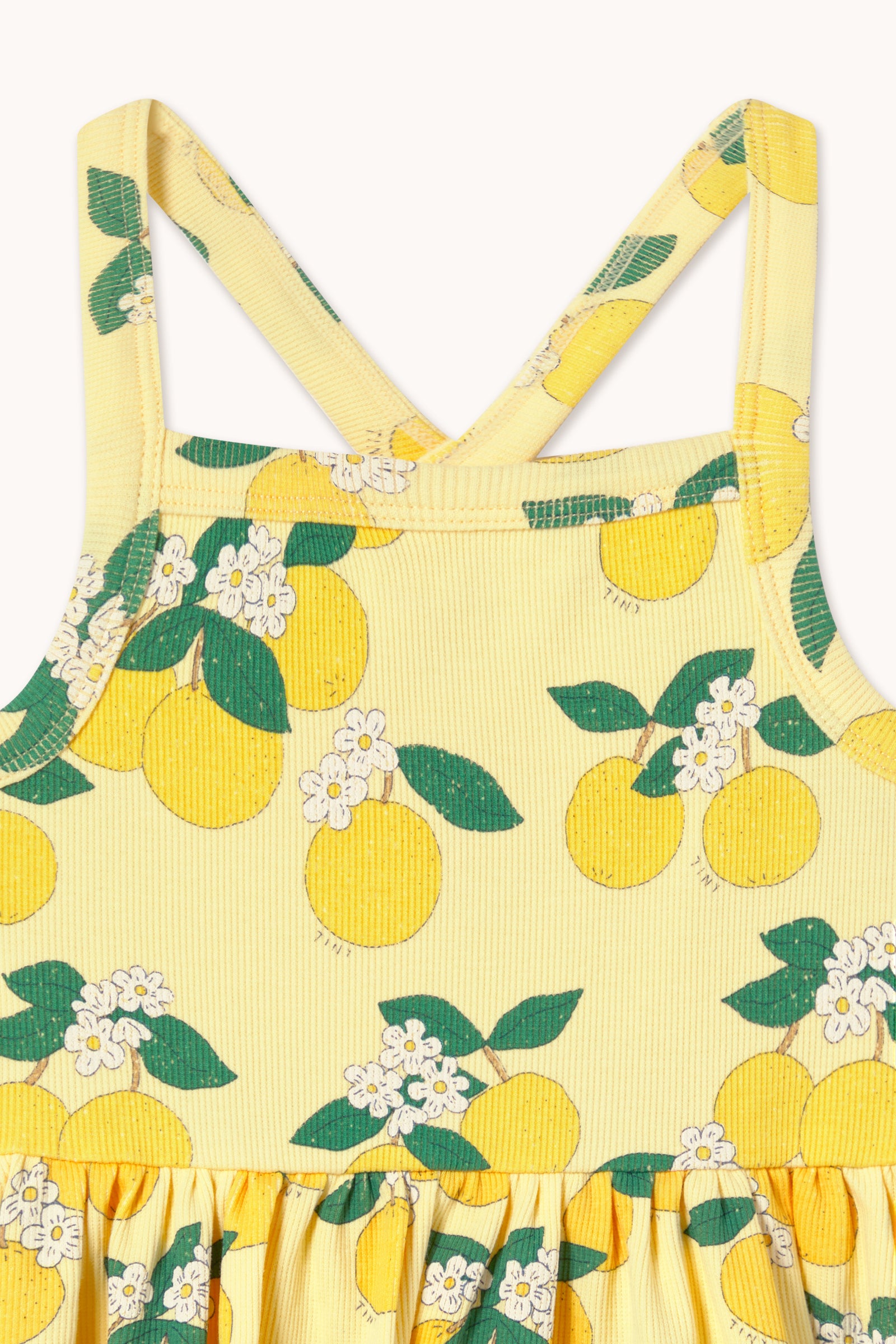 Tiny Cottons Oranges Dress - Mellow Yellow