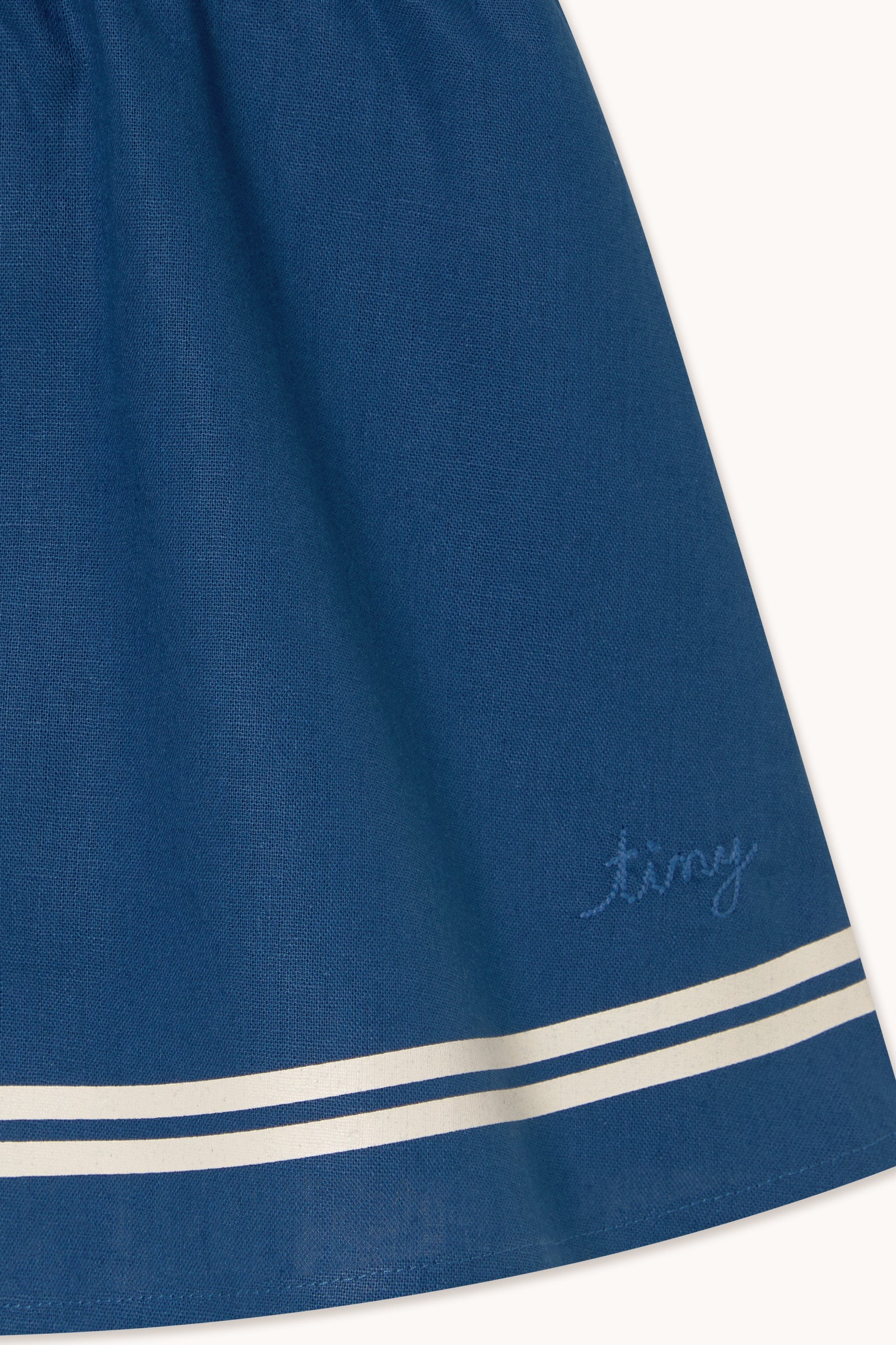 Tiny Cottons Stripes Woven Skirt - Light Navy