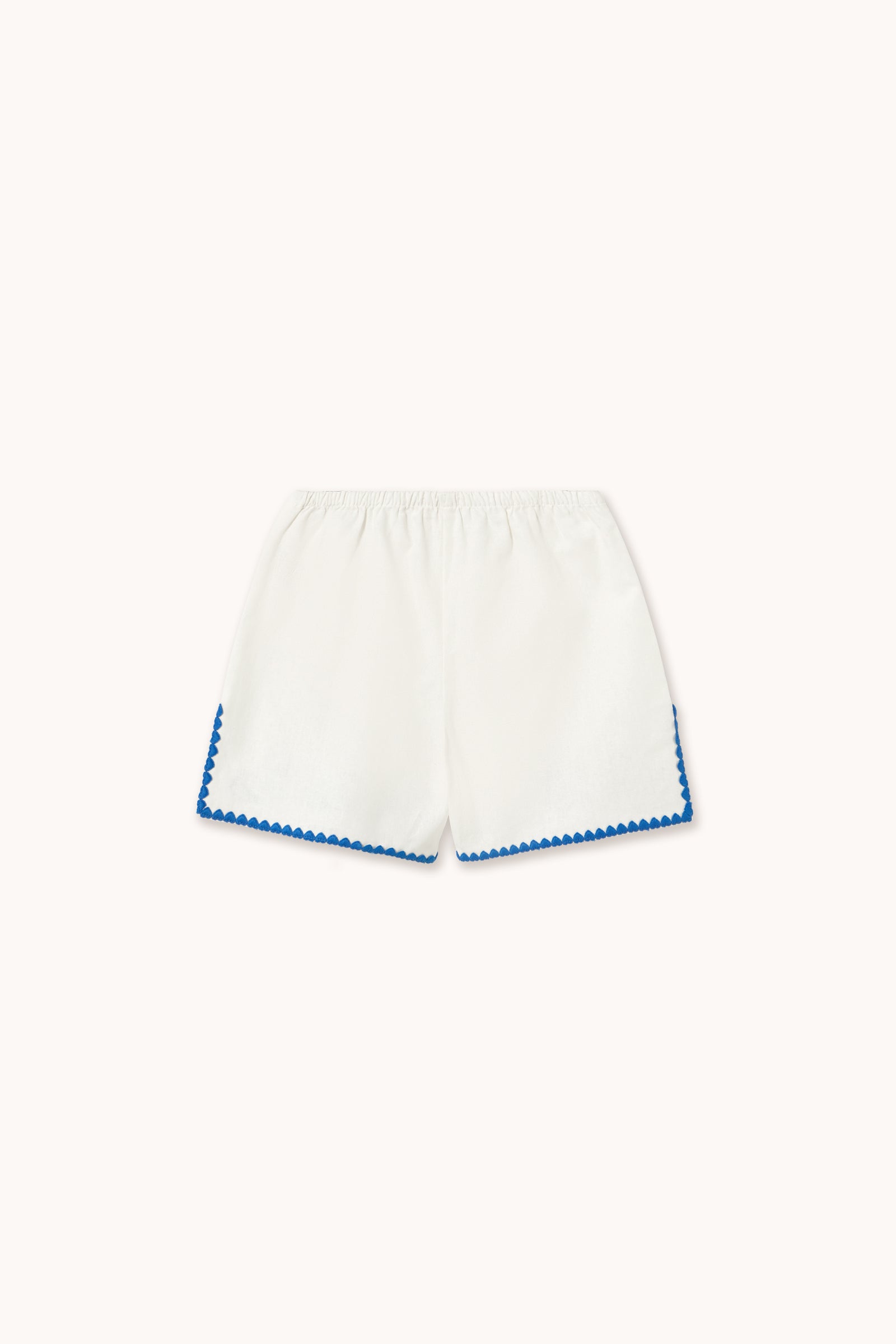 Tiny Cottons Swans Linen Shorts - Off-White