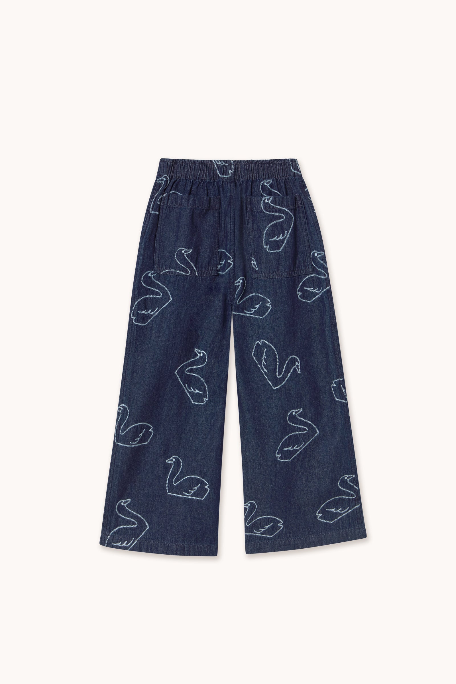 Tiny Cottons Big Swans Denim Pant - Dark Wash Denim