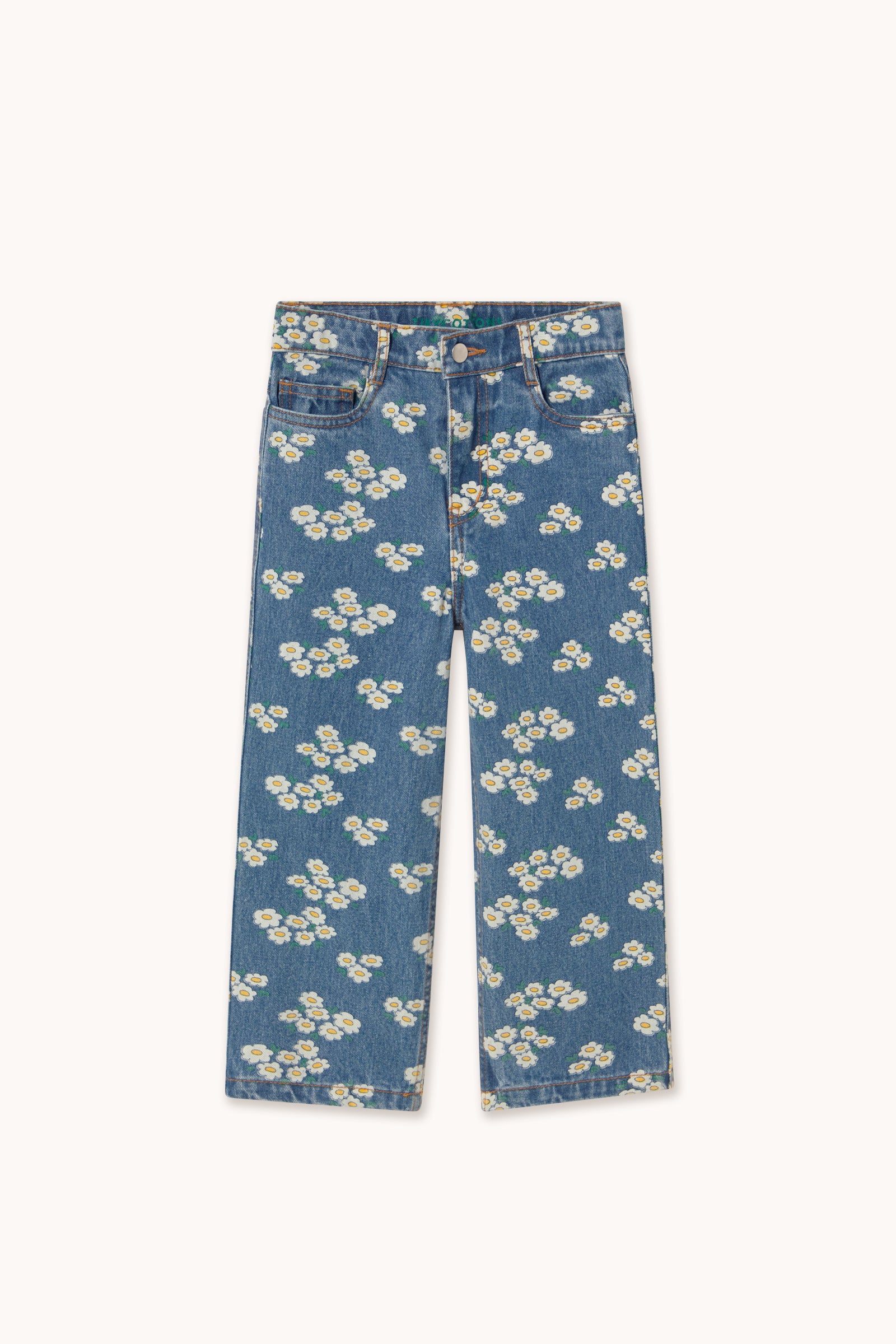Tiny Cottons Blossoms Denim Jeans - Medium Wash Denim