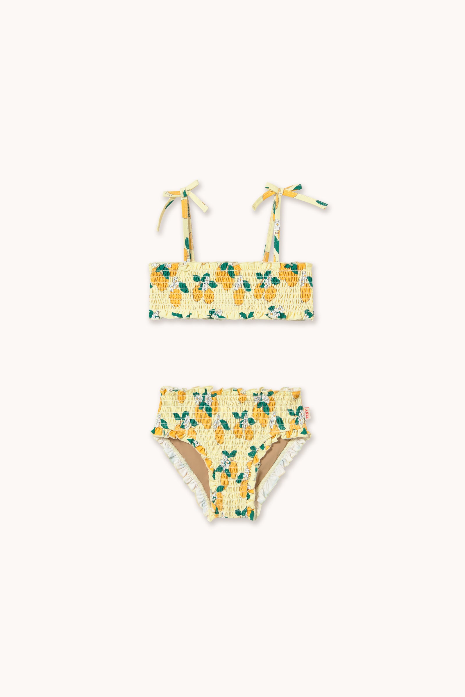 Tiny Cottons Oranges Smock Swim Set - Pastel Yellow