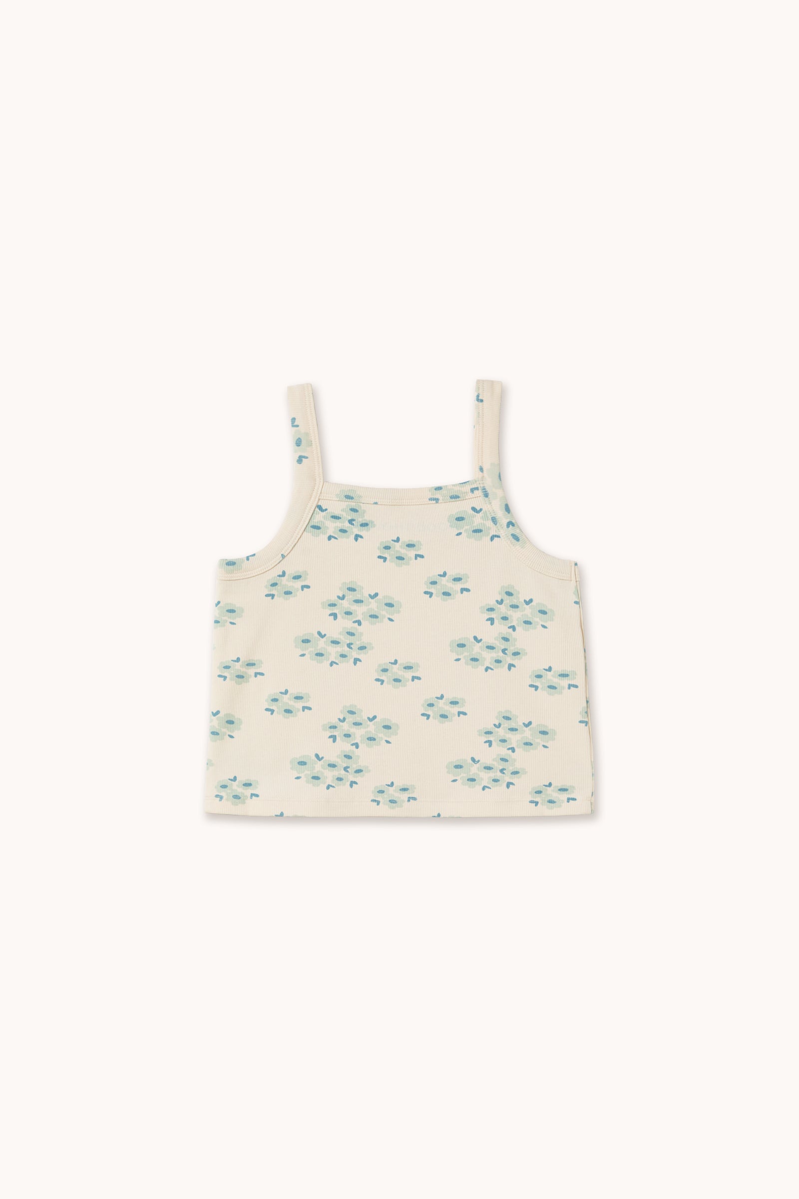 Tiny Cottons Blossoms Strap Top - Off-White
