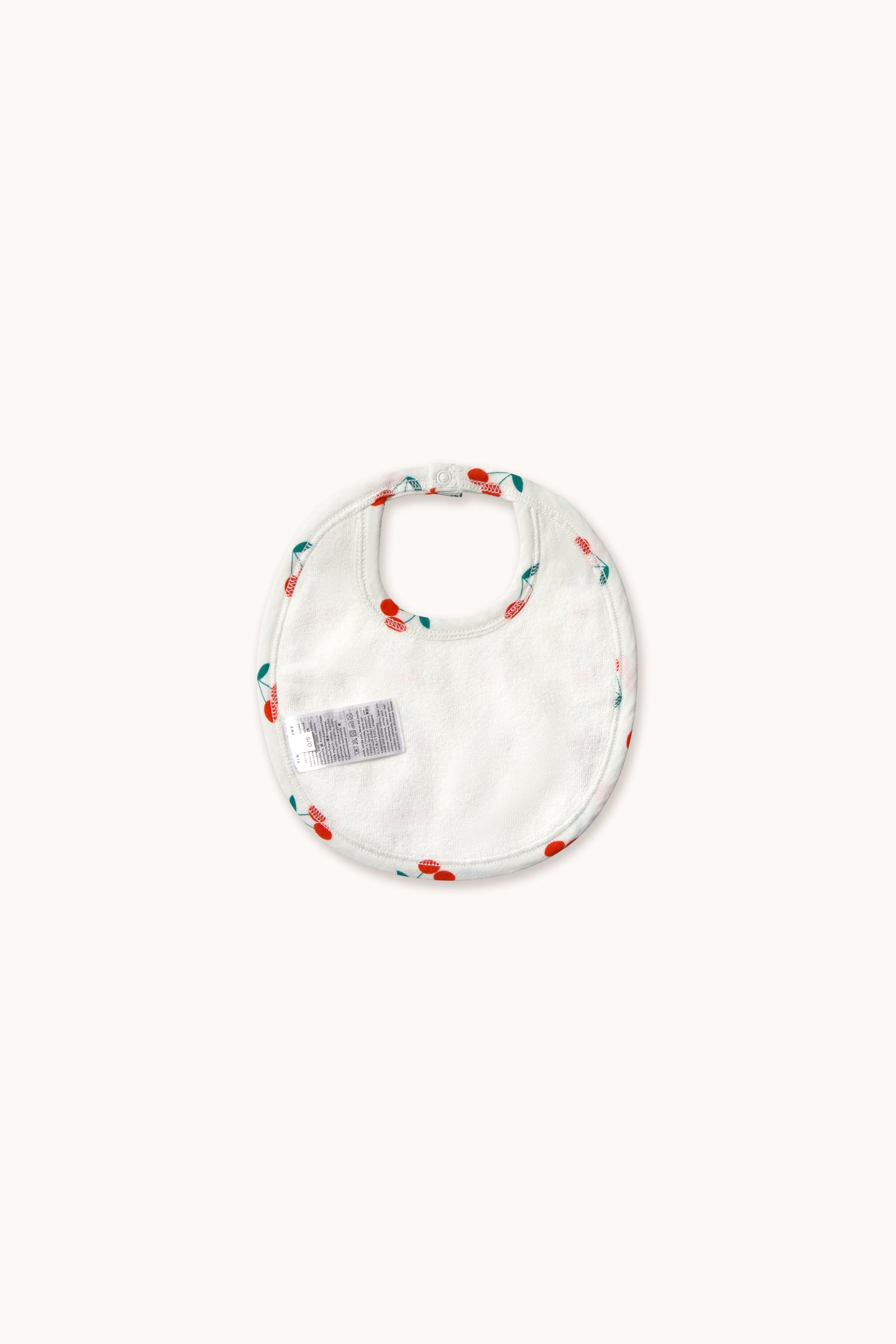 Tiny Cottons Cherries Bib - Off-white