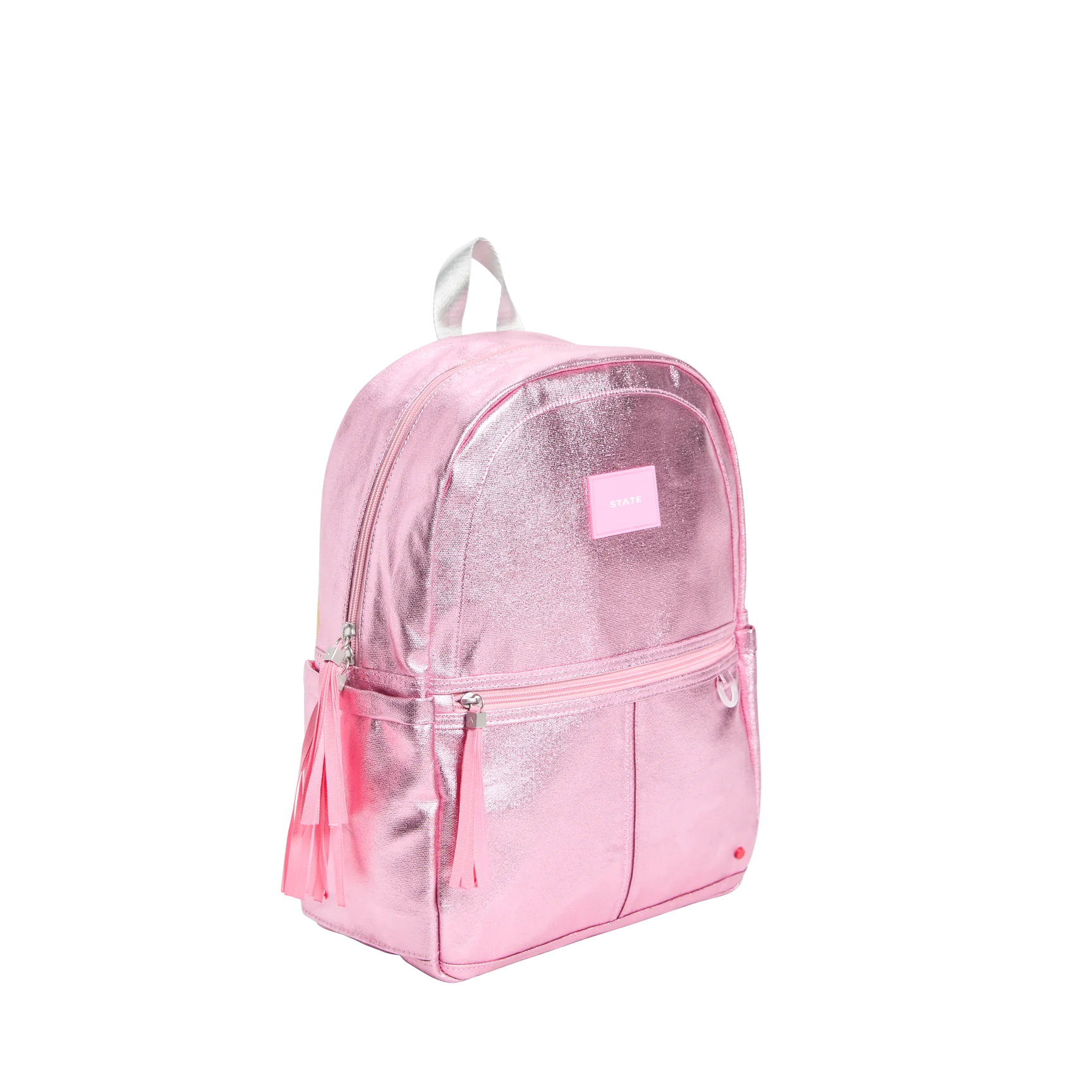 State Bags Kane Kids Backpack - Metallic Pink / Silver