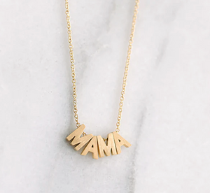 Helmsie I'm Mama Necklace Gold