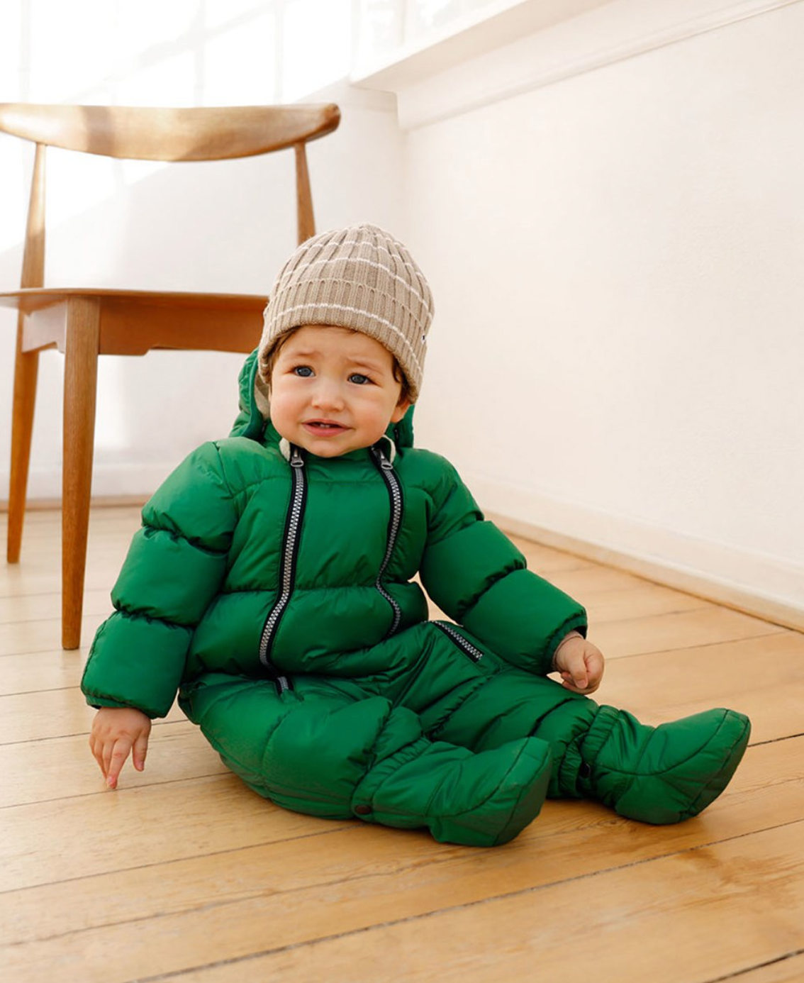 Molo Hebe Baby Snowsuit - Woodland Green