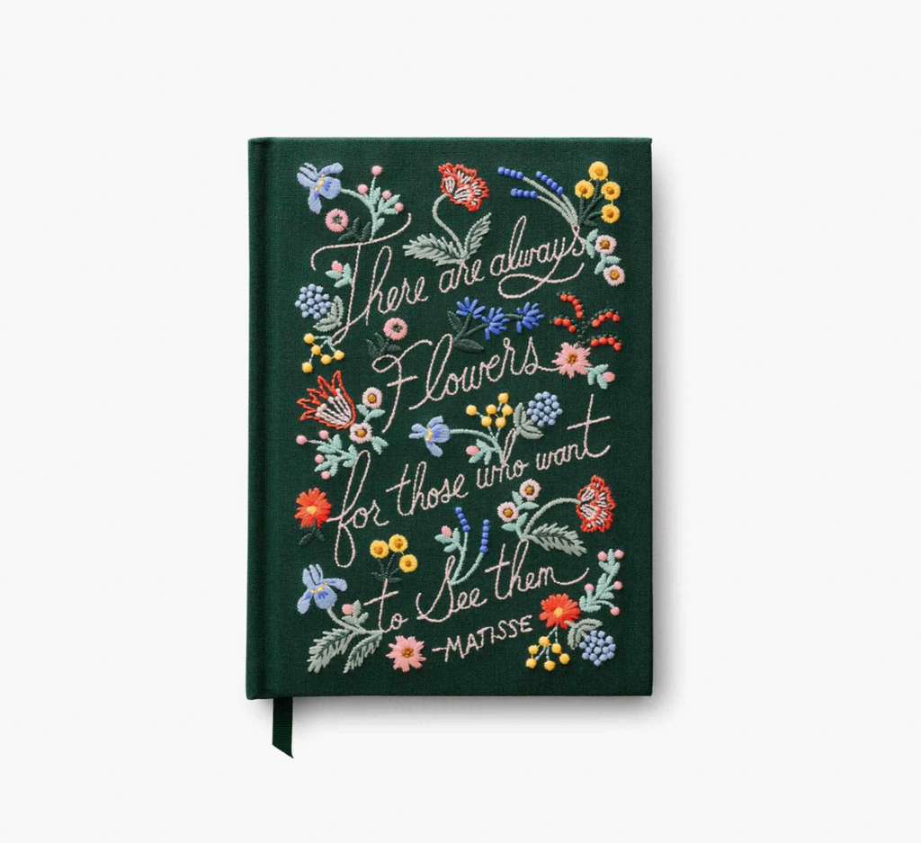 Rifle Paper Co. There Are Always Flowers Embroidered Journal
